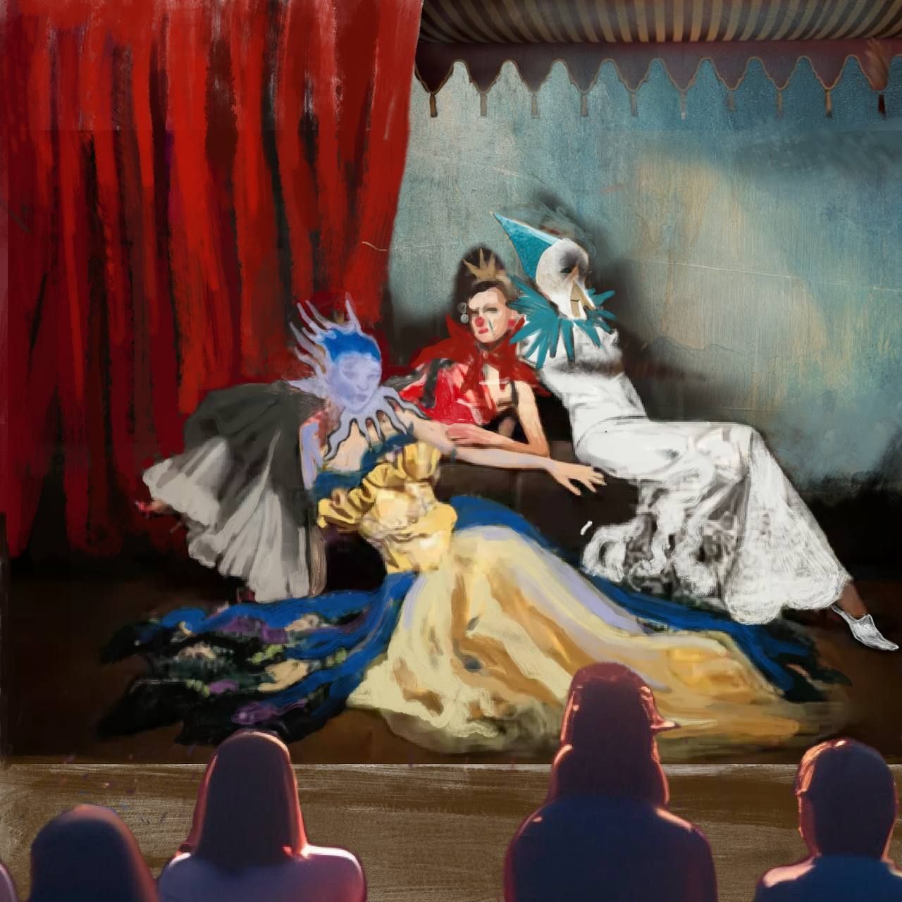 Кристина Пуршина (Картина, живопись - 
                  50 x 50 см) Второй состав