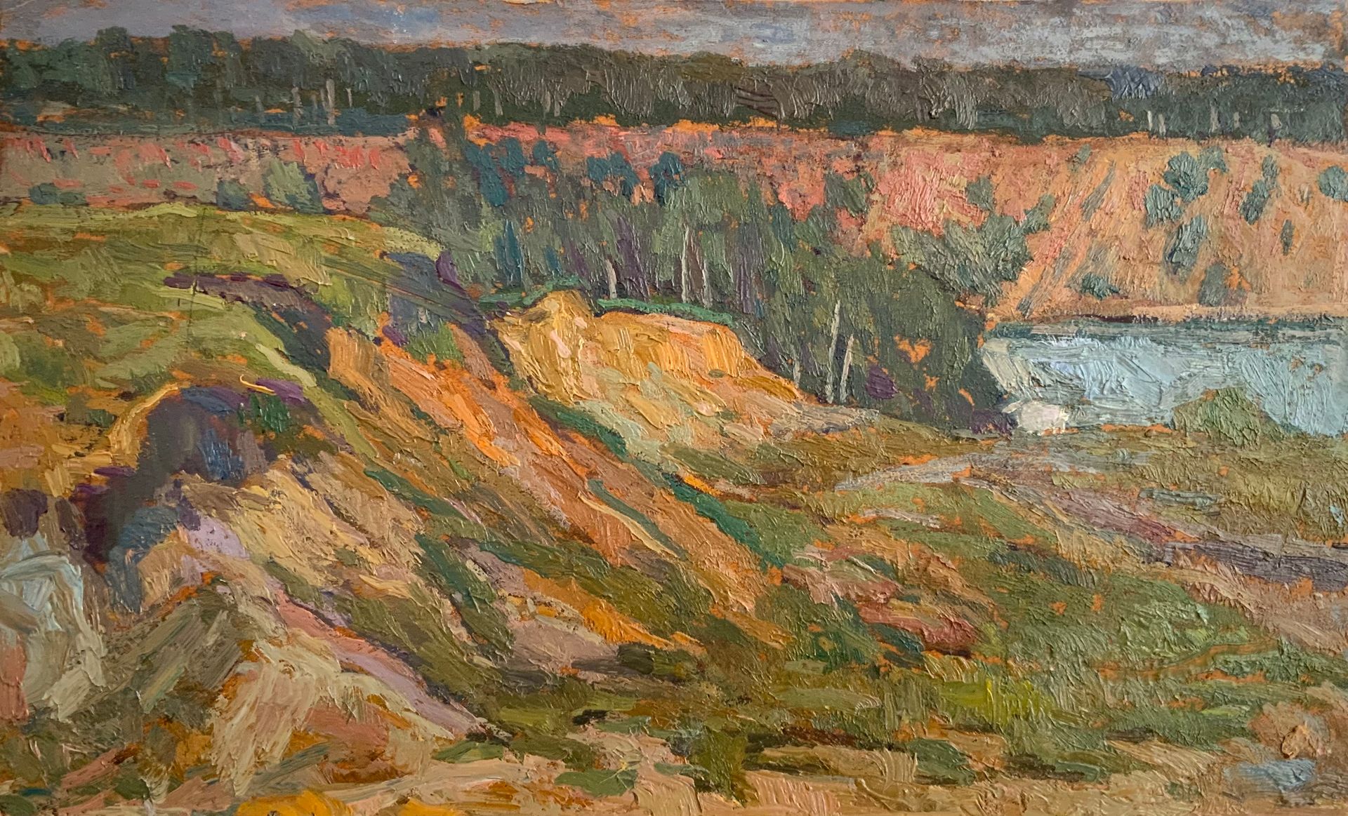 Елизавета Тульчинская (Авторская графика - 
                  35.3 x 21.5 см) Карьер. Этюд