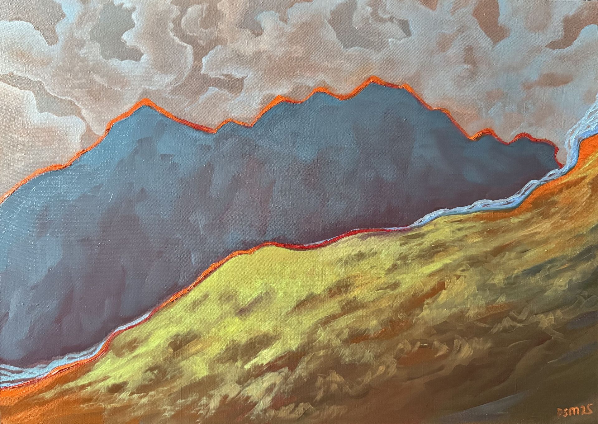 Светлана Пузанова (Картина, живопись - 
                  70 x 50 см) Пульс гор. Очищение