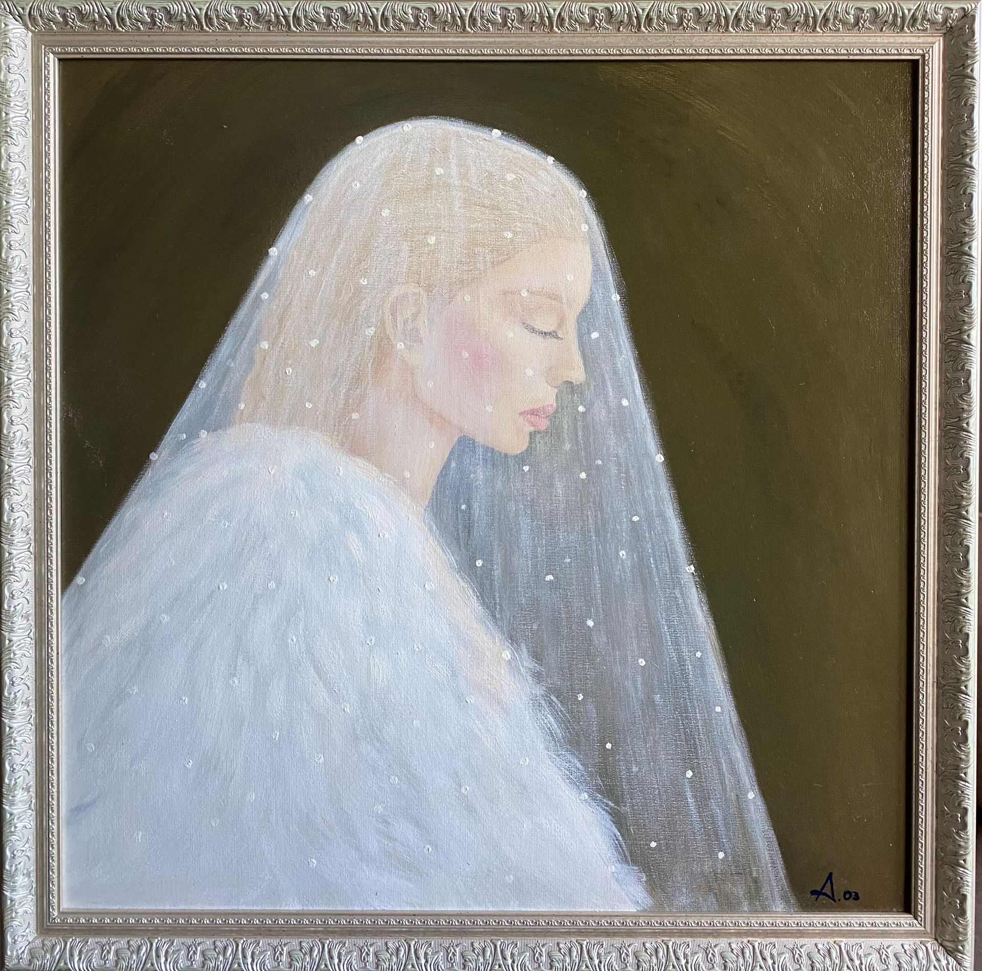 Анастасия Котова (Картина, живопись - 
                  67 x 67 см) Невеста-лебедь