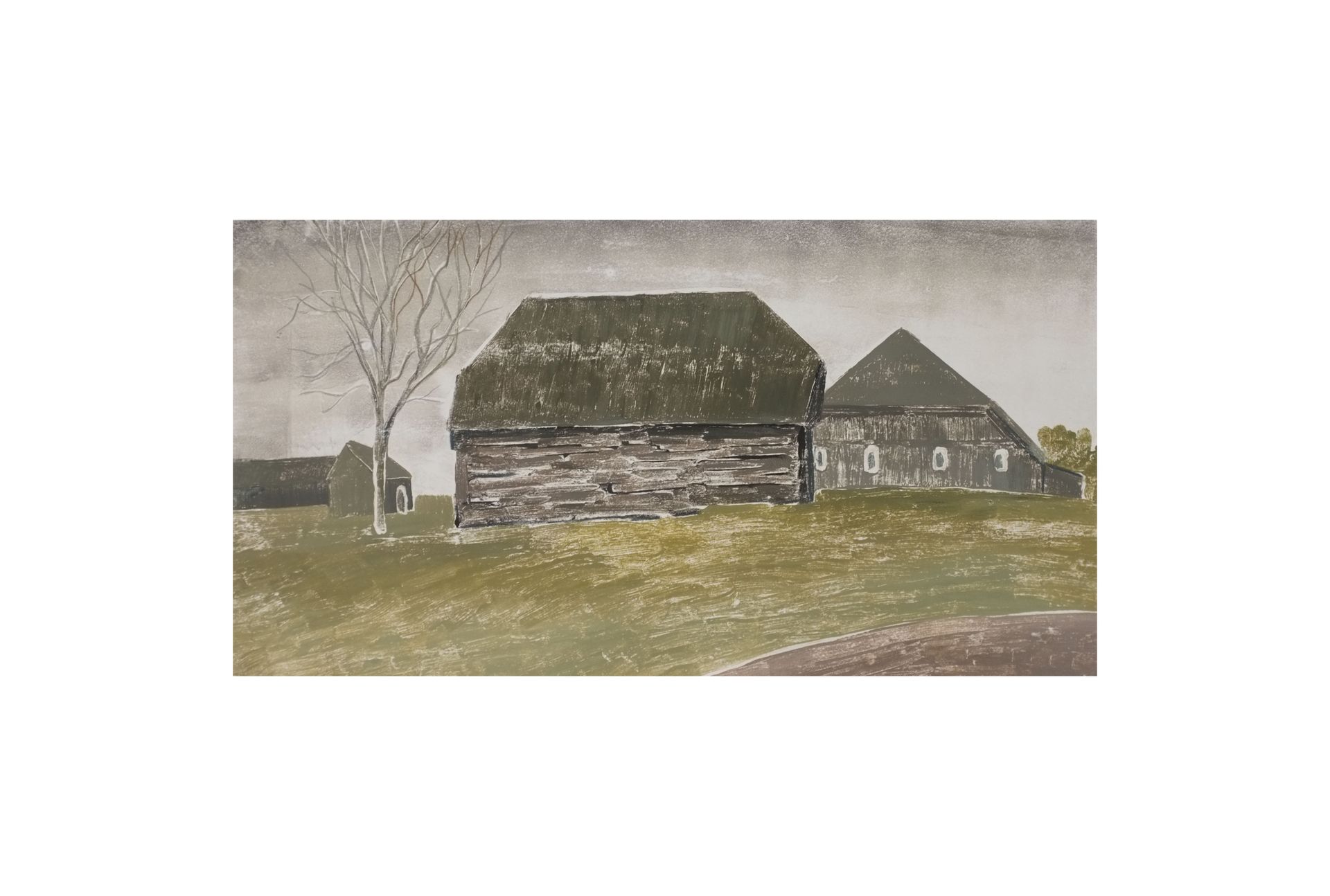 Мария Стадник (Графика печатная - 
                  70 x 50 см) Landscape 71.3