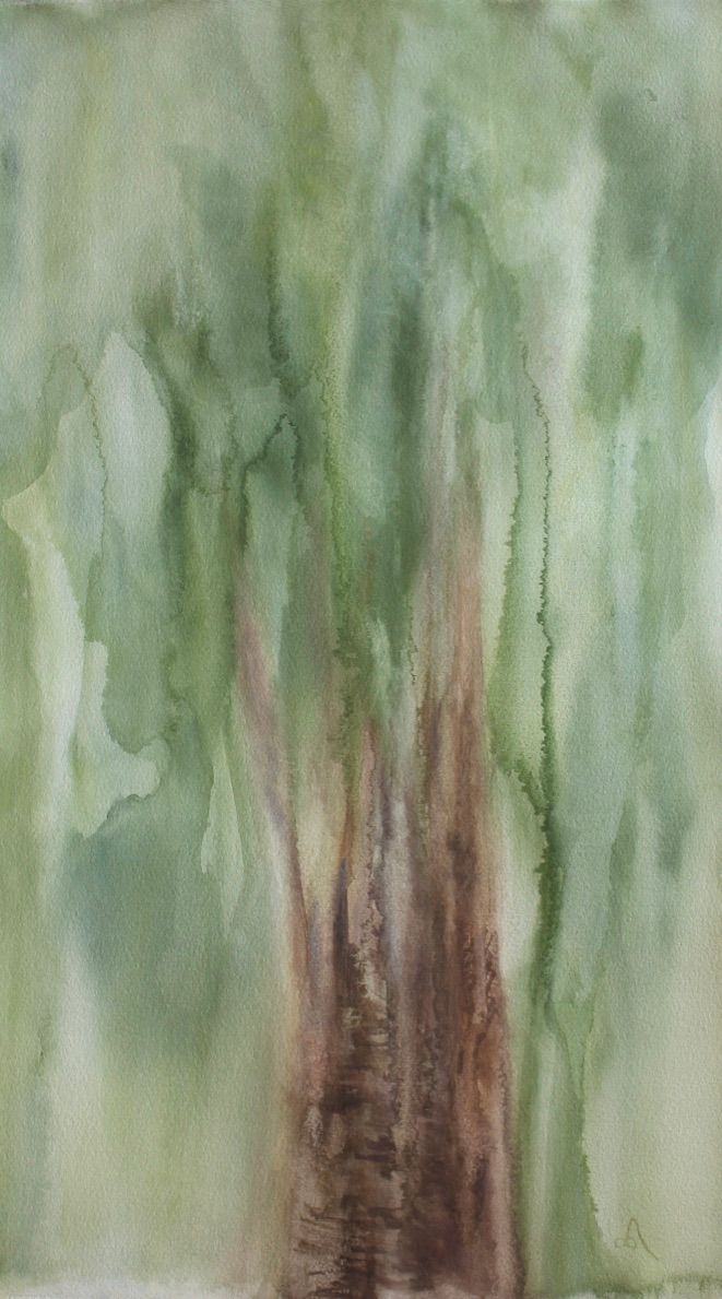 Любовь Фонарева (Авторская графика - 
                  31.5 x 55.5 см) В лесу