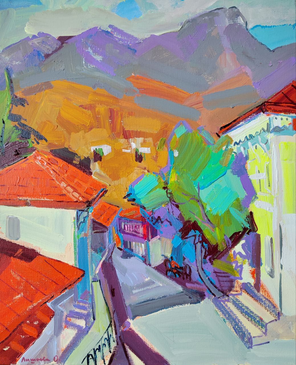 Олеся Лишаева (Картина, живопись - 
                  50 x 60 см) ул. Ленинградская