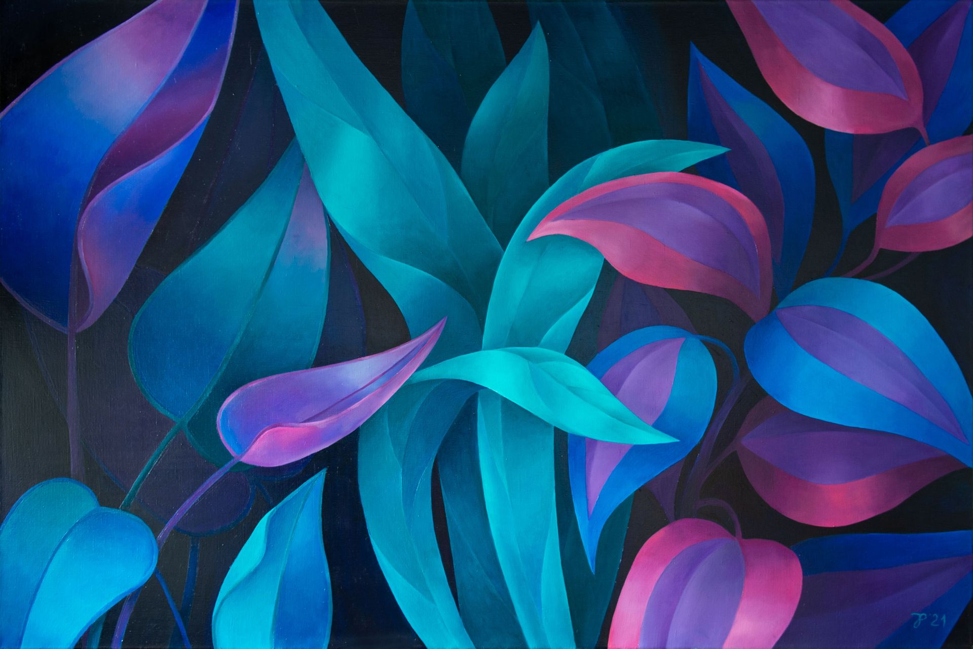 Юлия Пухова (Картина, живопись - 
                  120 x 80 см) Tropical 12