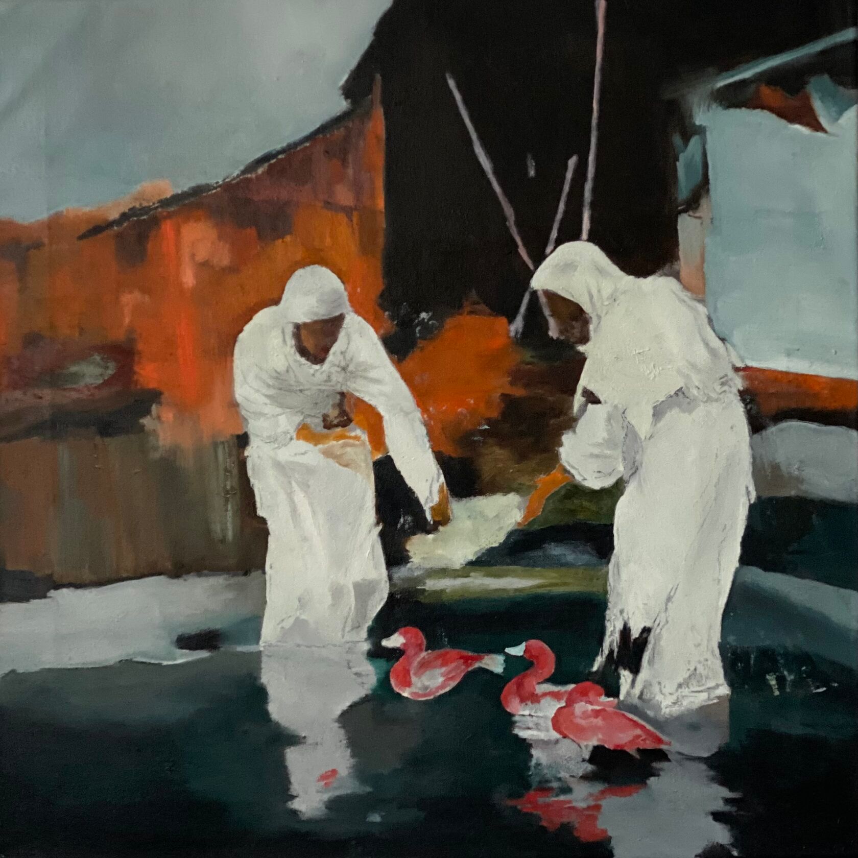 Елена Троянская (Картина, живопись - 
                  70 x 70 см) Без названия