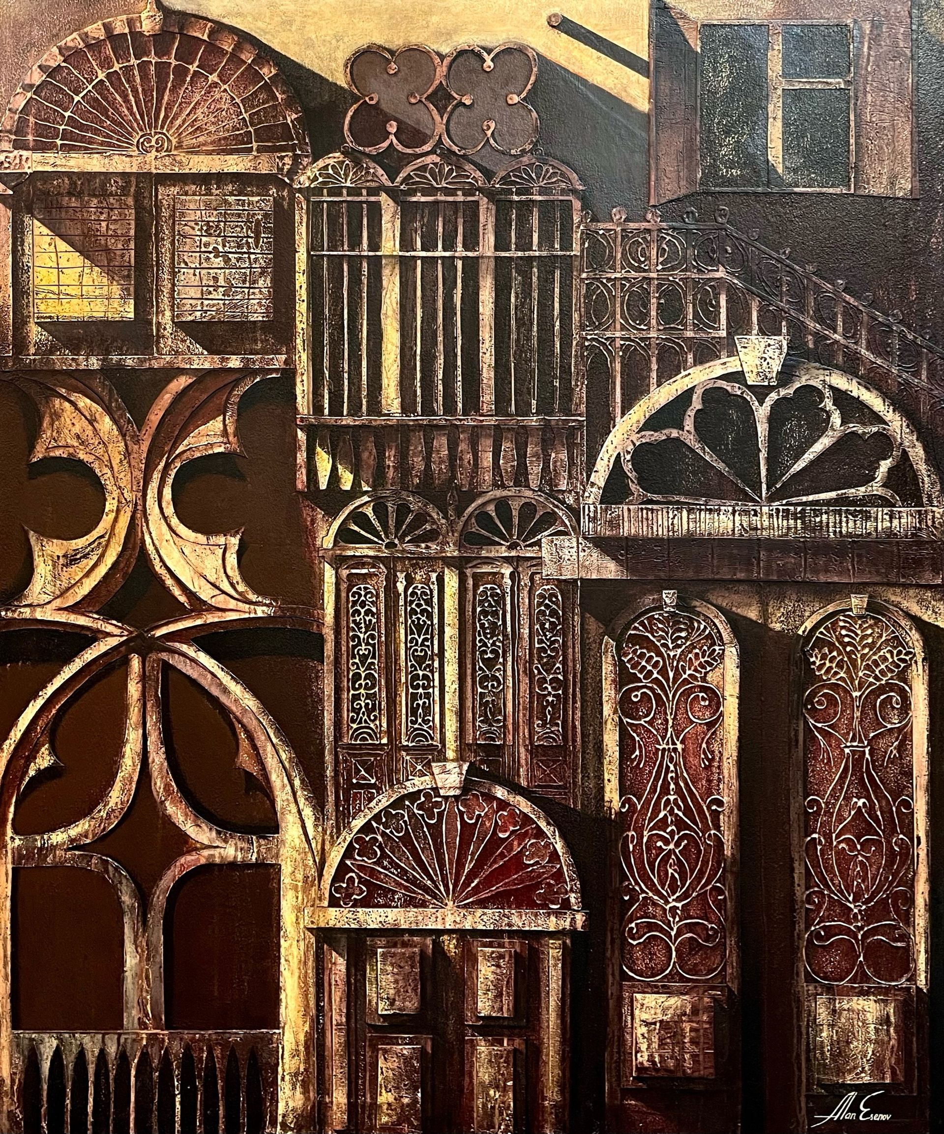 Алан Есенов (Картина, живопись - 
                  100 x 120 см) Из серии "Дворцы Венеции"