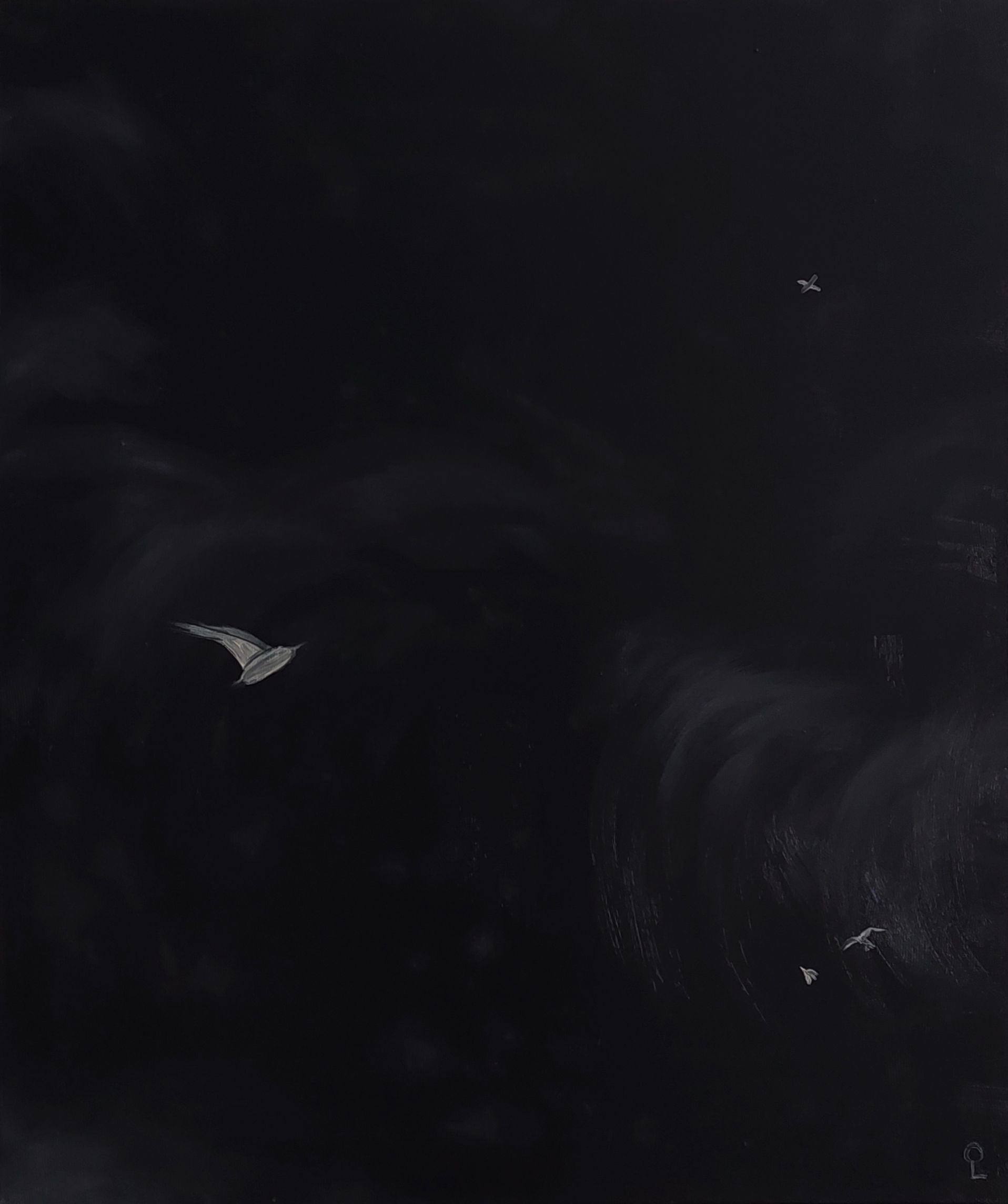 Оливия Лем (Картина, живопись - 
                  50 x 60 см) Ночные чайки