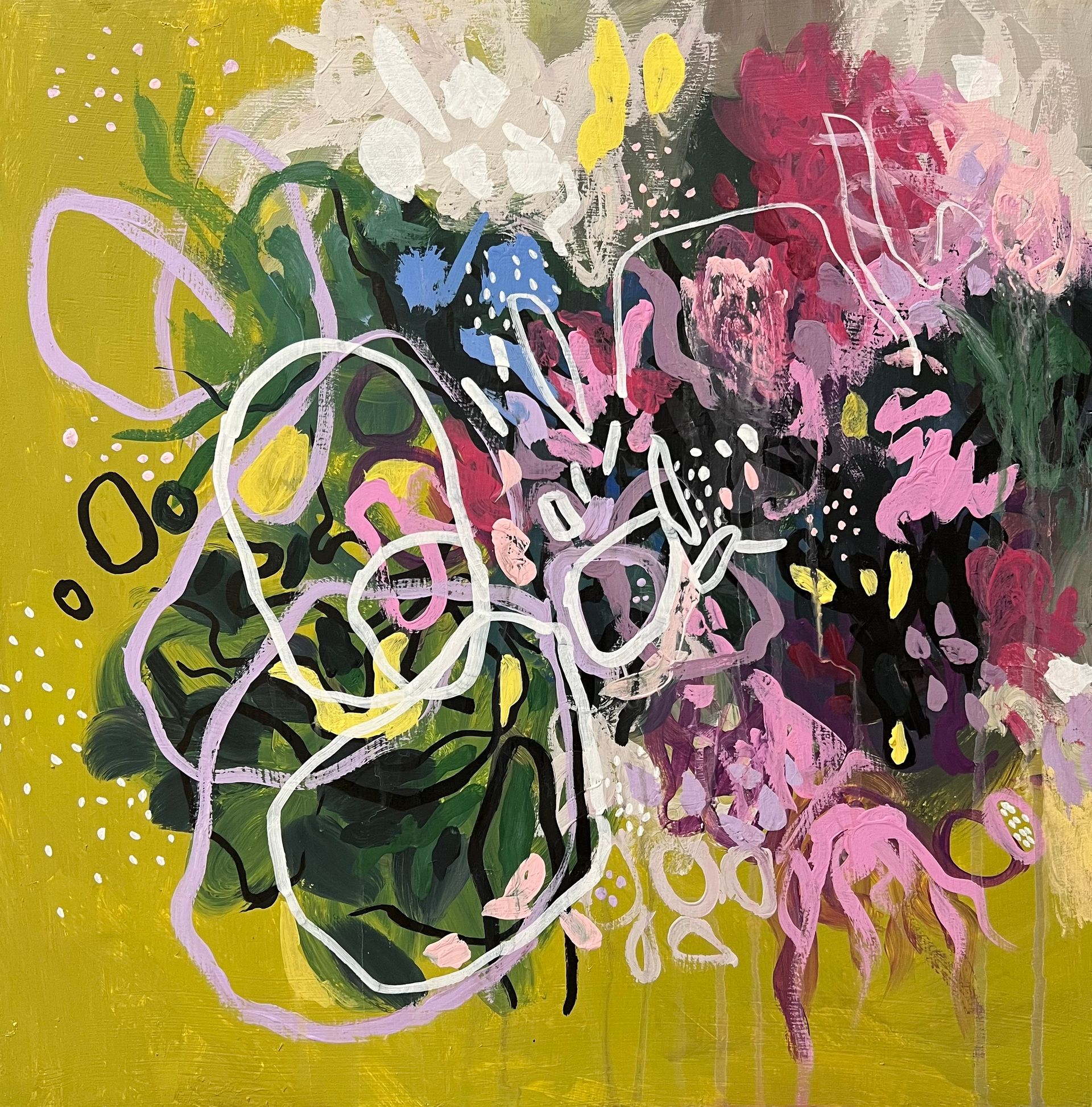 Анна Ганина (Картина, живопись - 
                  51 x 51 см) Boom bouquet