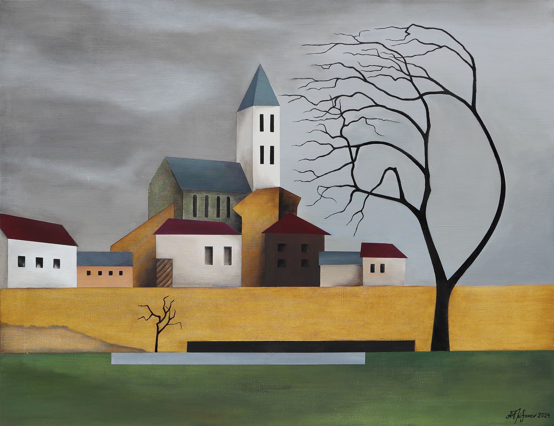 Александр Трифонов (Картина, живопись - 
                  130 x 100 см) Холодное дуновение