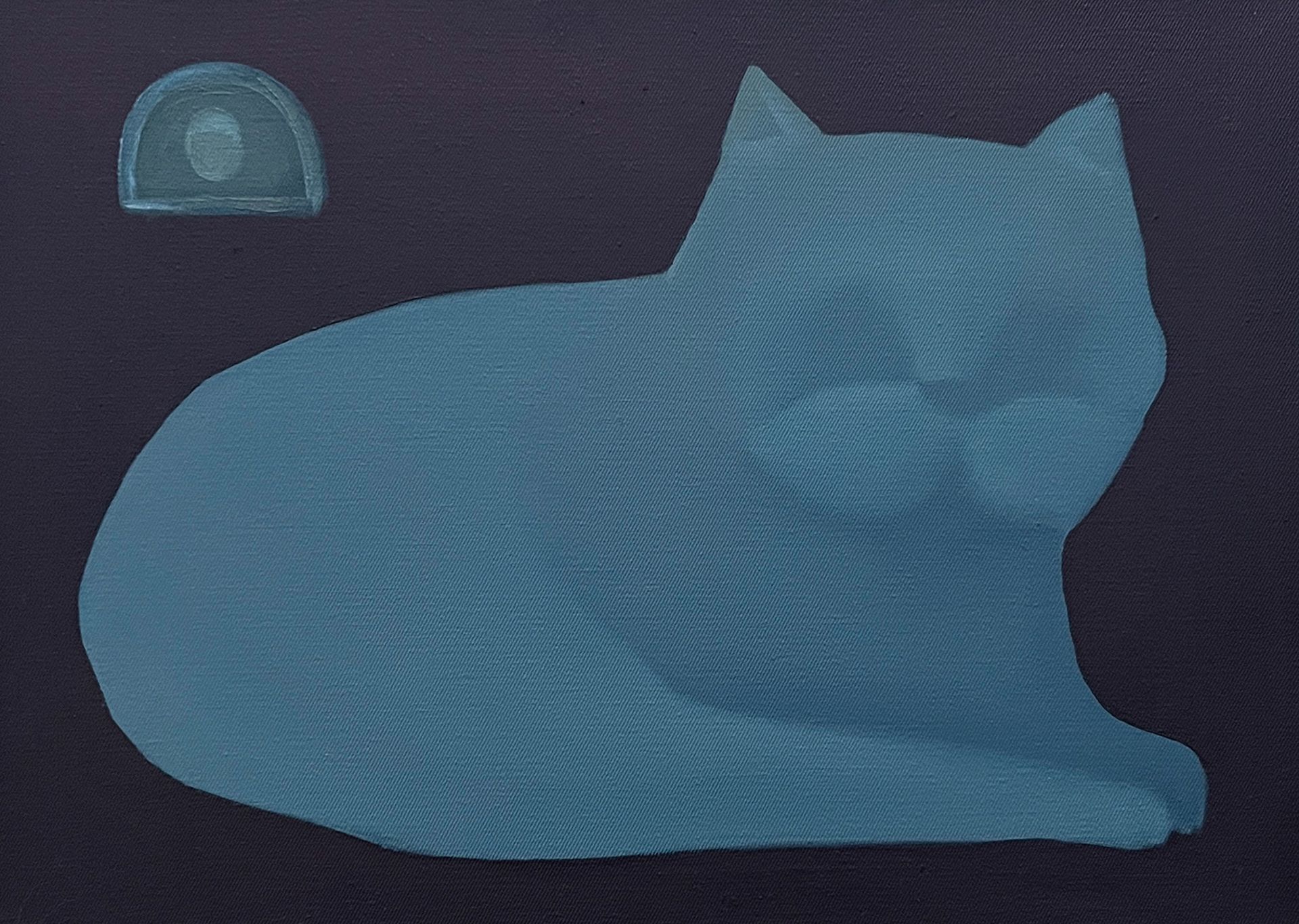 Леша Мелки (Картина, живопись - 
                  36 x 25 см) Настороже