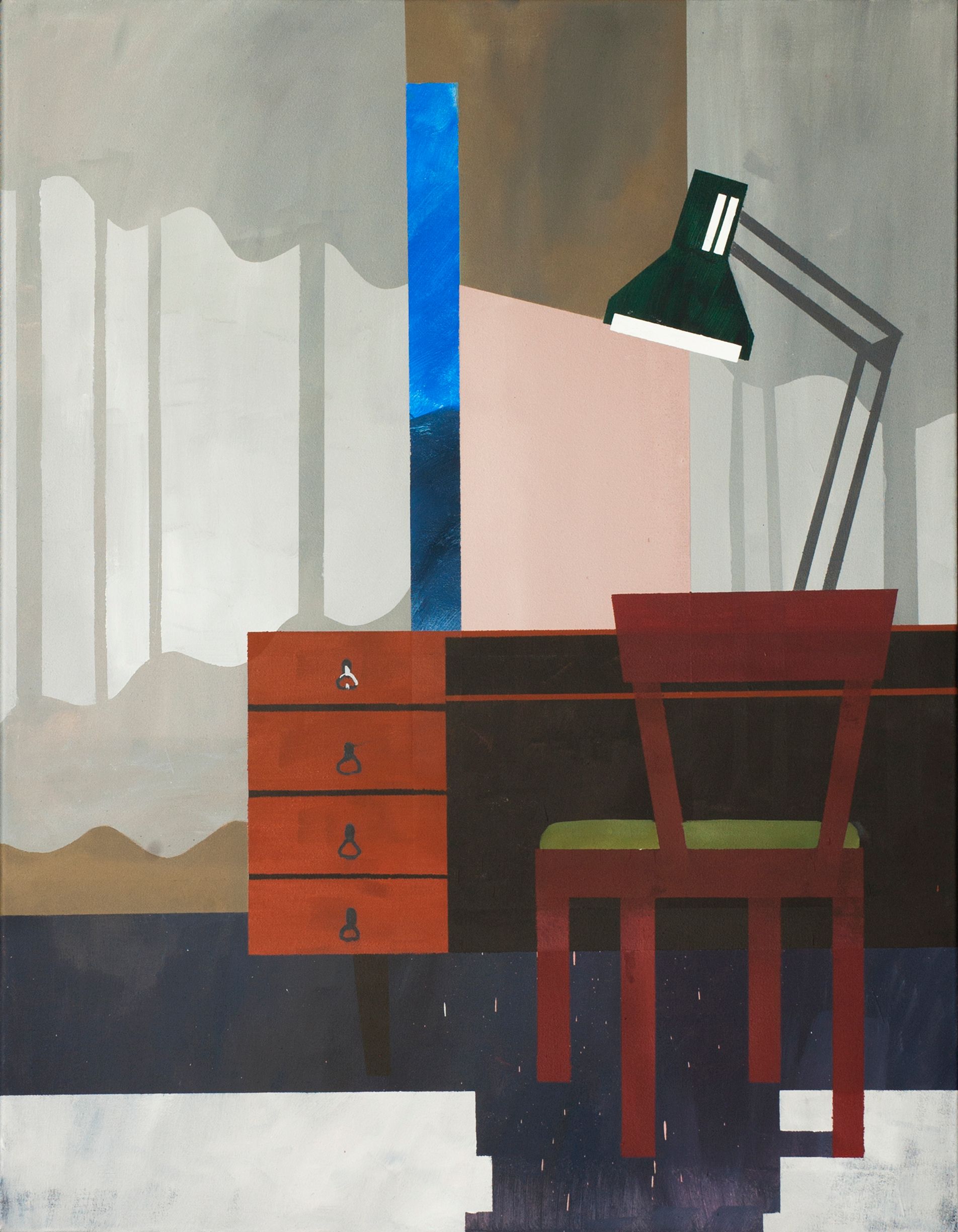 Анна Мельниченко (Картина, живопись - 
                  70 x 90 см) Вечер у окна