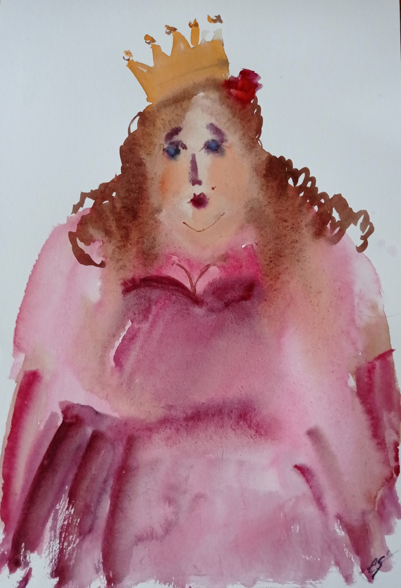 Елена Санина (Авторская графика - 
                  27 x 39 см) Высокая мода