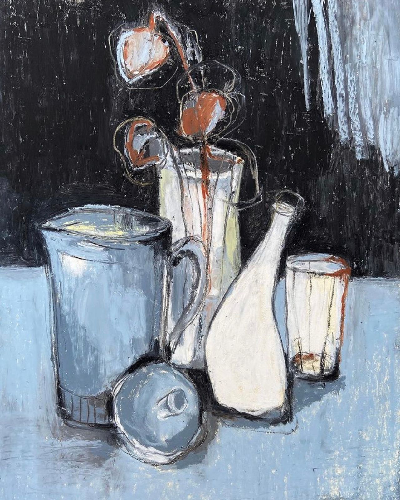 Алина Магомедова (Авторская графика - 
                  29 x 39 см) Дачный натюрморт