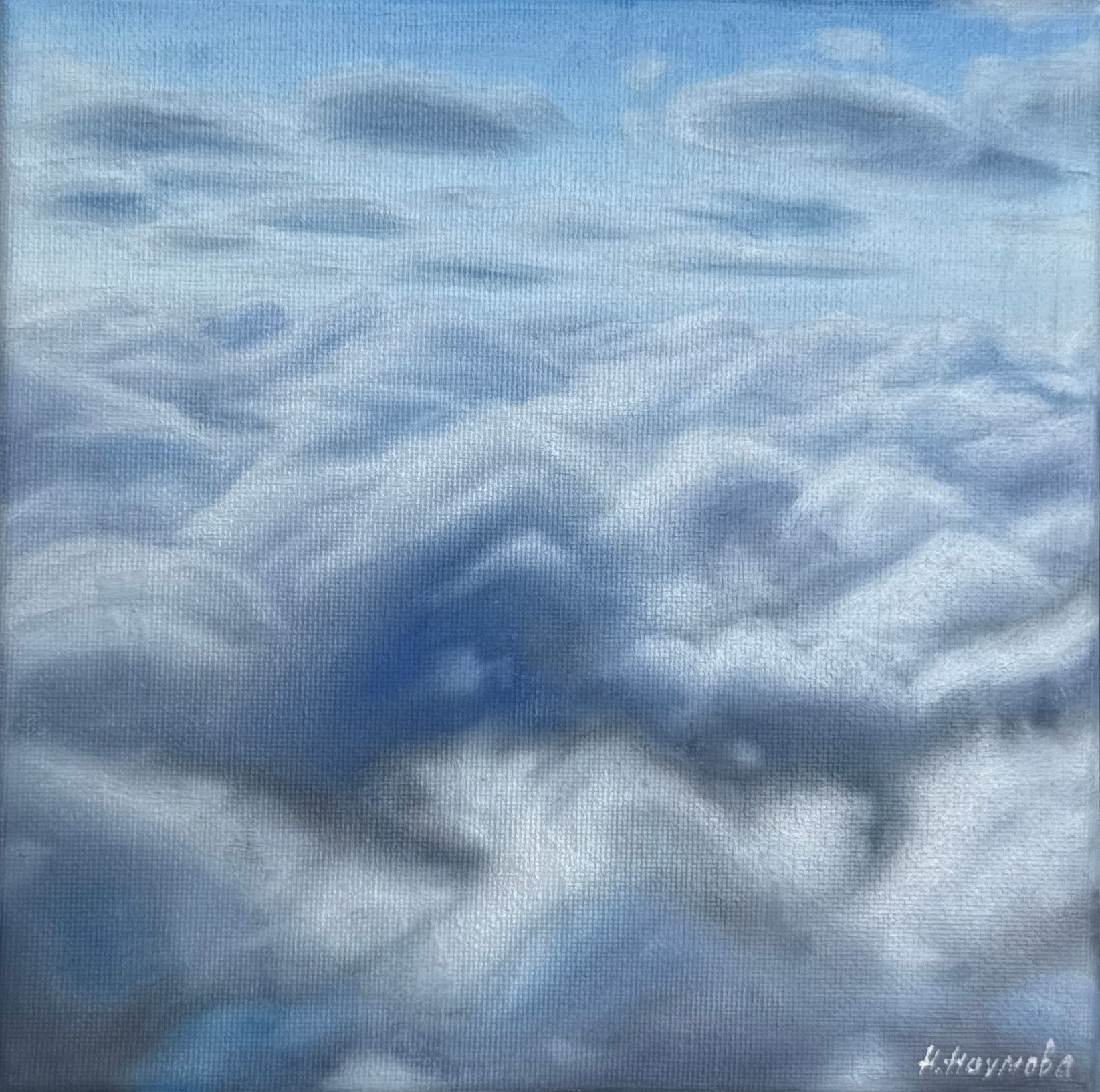 Наталья Наумова (Картина, живопись - 
                  20 x 20 см) Облака