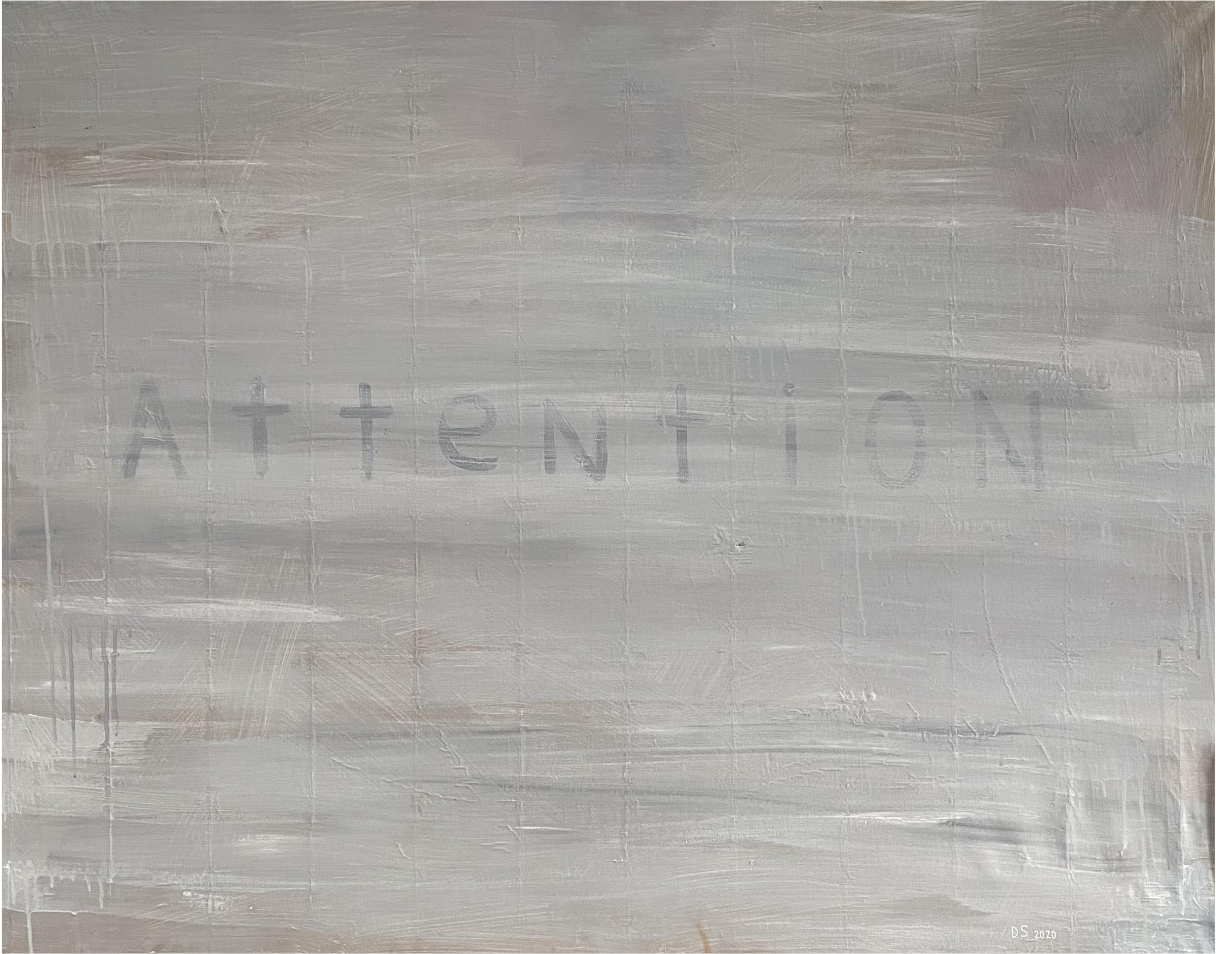Джемма Саттар (Картина, живопись - 
                  120 x 90 см) Attention