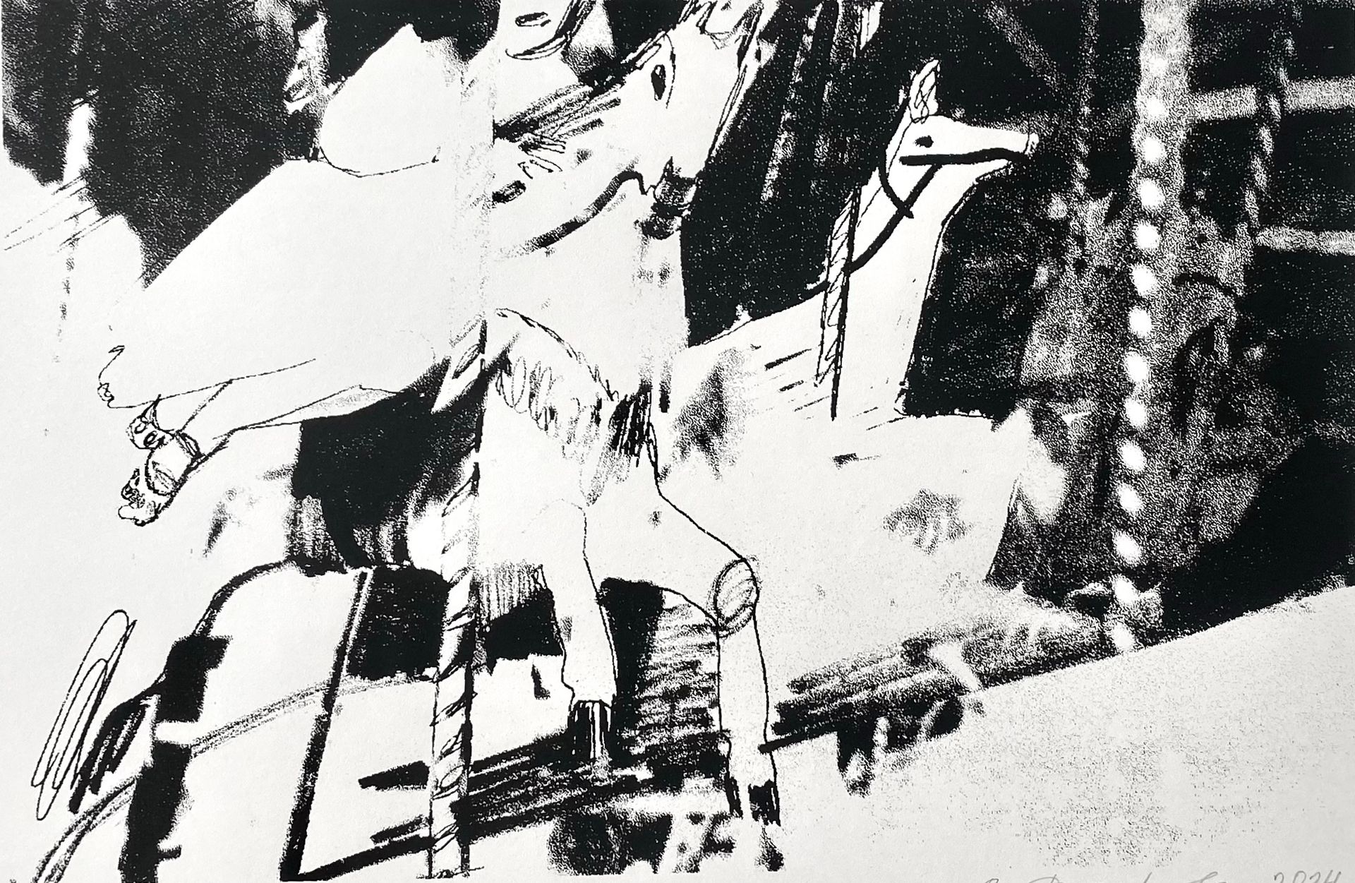 Вероника Федорцова (Графика печатная - 
                  70 x 50 см) Princesses I