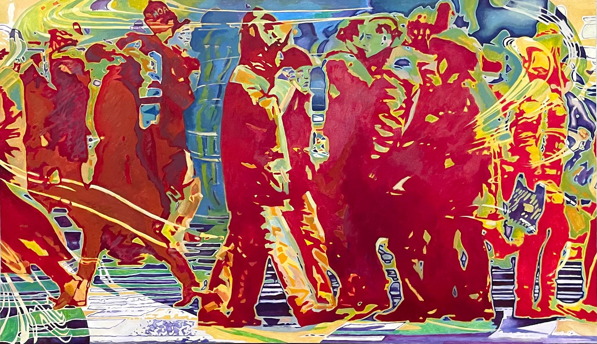 Екатерина Воронкова (Картина, живопись - 
                  188 x 110 см) Crowd l