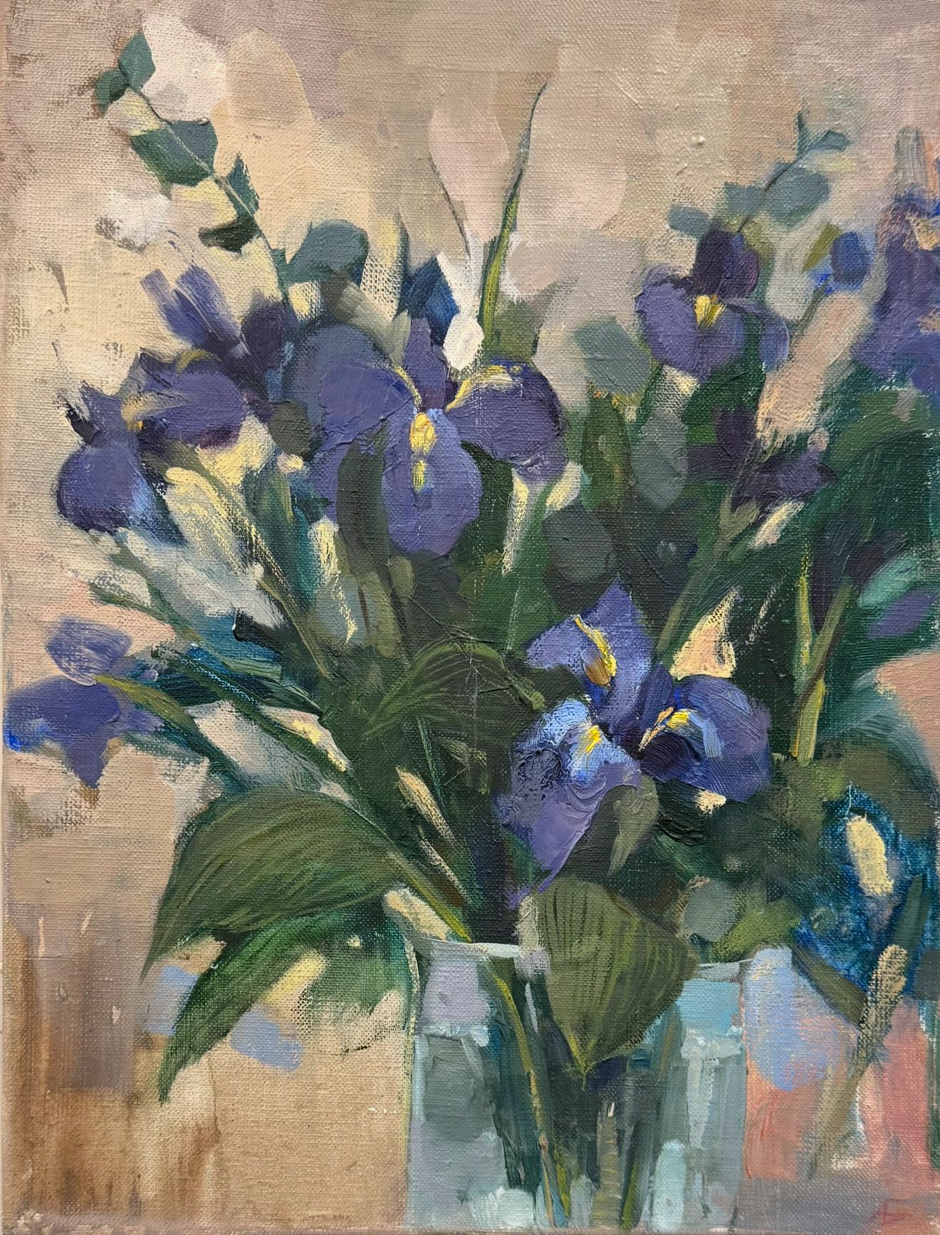 Алина Буглеева (Картина, живопись - 
                  30 x 40 см) Ирисы