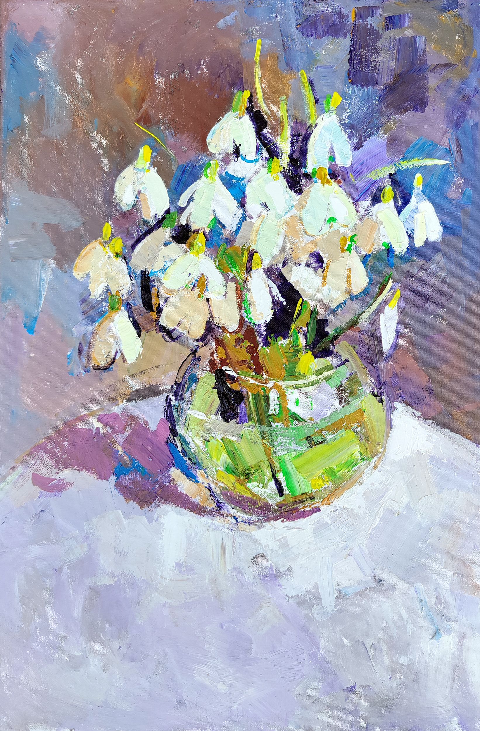 Олеся Лишаева (Картина, живопись - 
                  40 x 60 см) Подснежники
