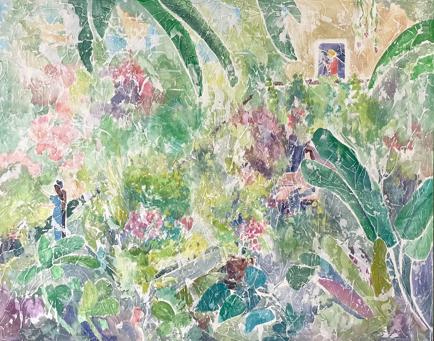 Наталья Чобанян (Картина, живопись - 
                  140 x 110 см) Сад непрерывного цветения