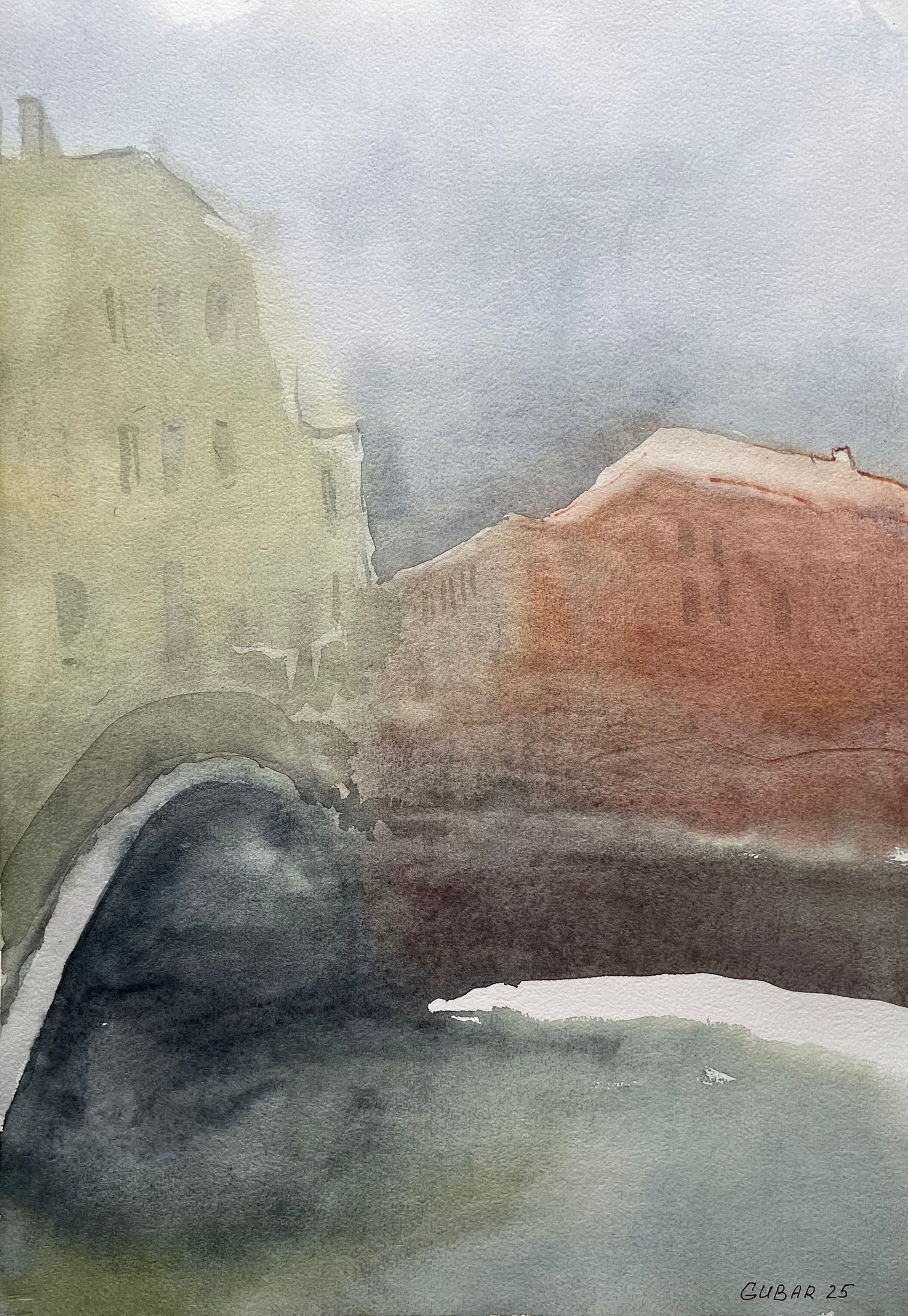 Алёна Губарь (Авторская графика - 
                  35 x 50 см) Канал Грибоедова