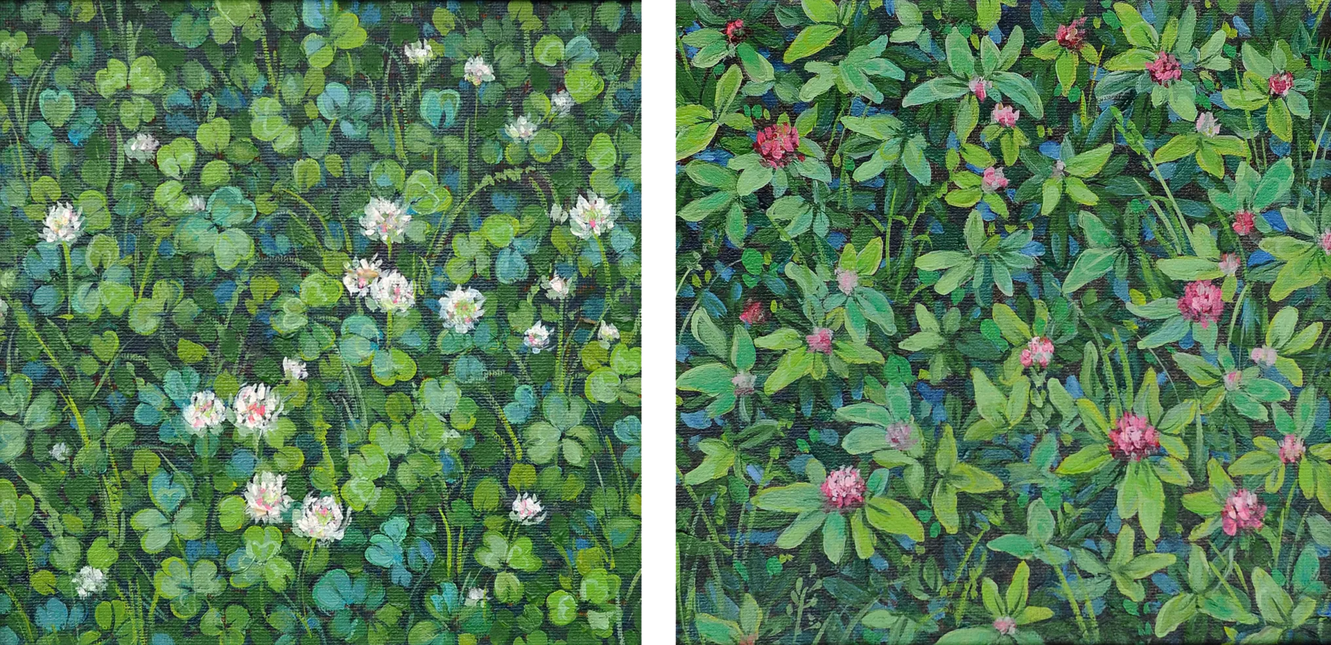 Анастасия Сегренёва (Картина, живопись - 
                  40 x 20 см) Клевер