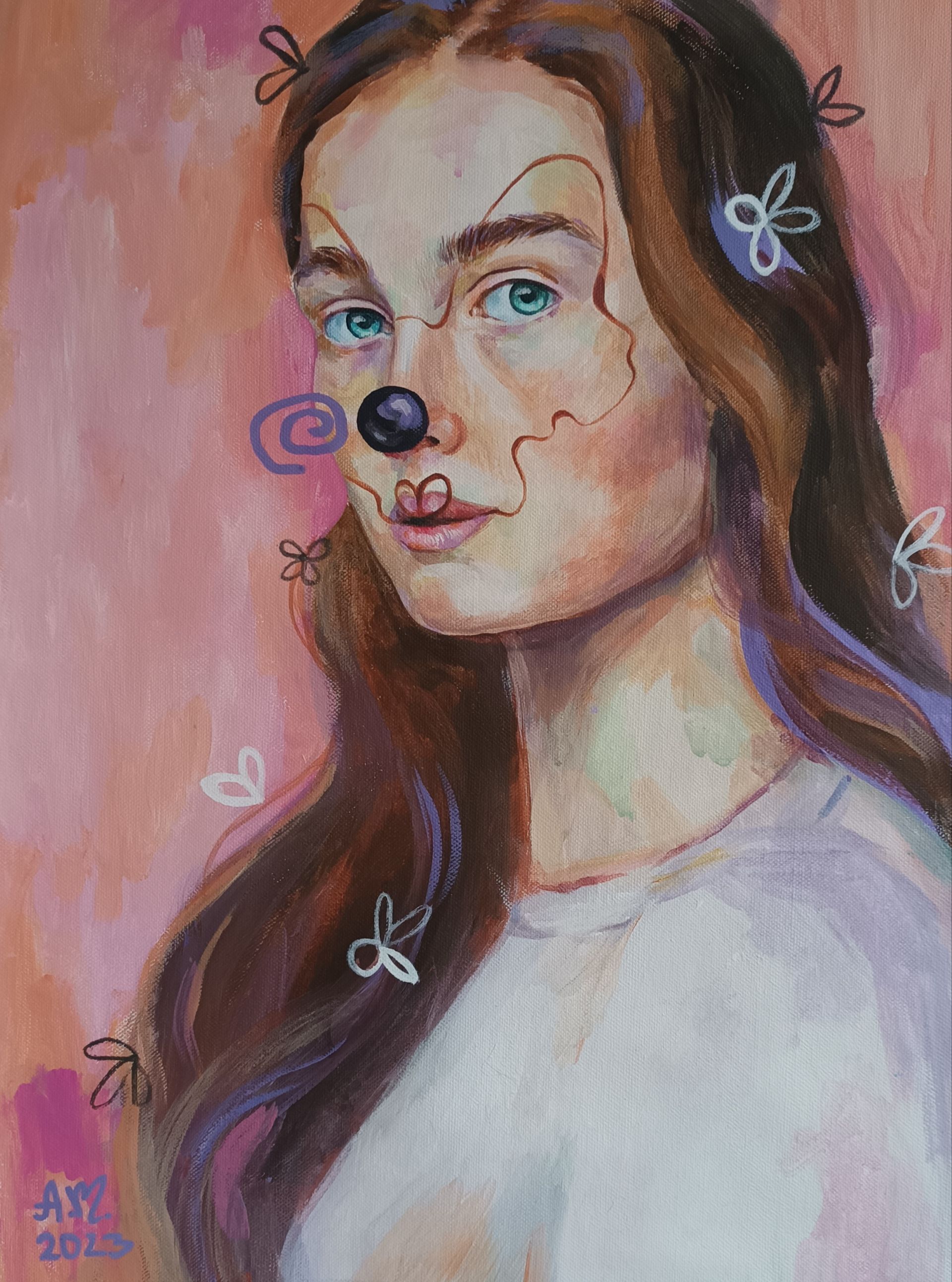 Анастасия Акулова (Картина, живопись - 
                  40 x 55 см) Хорошая девочка