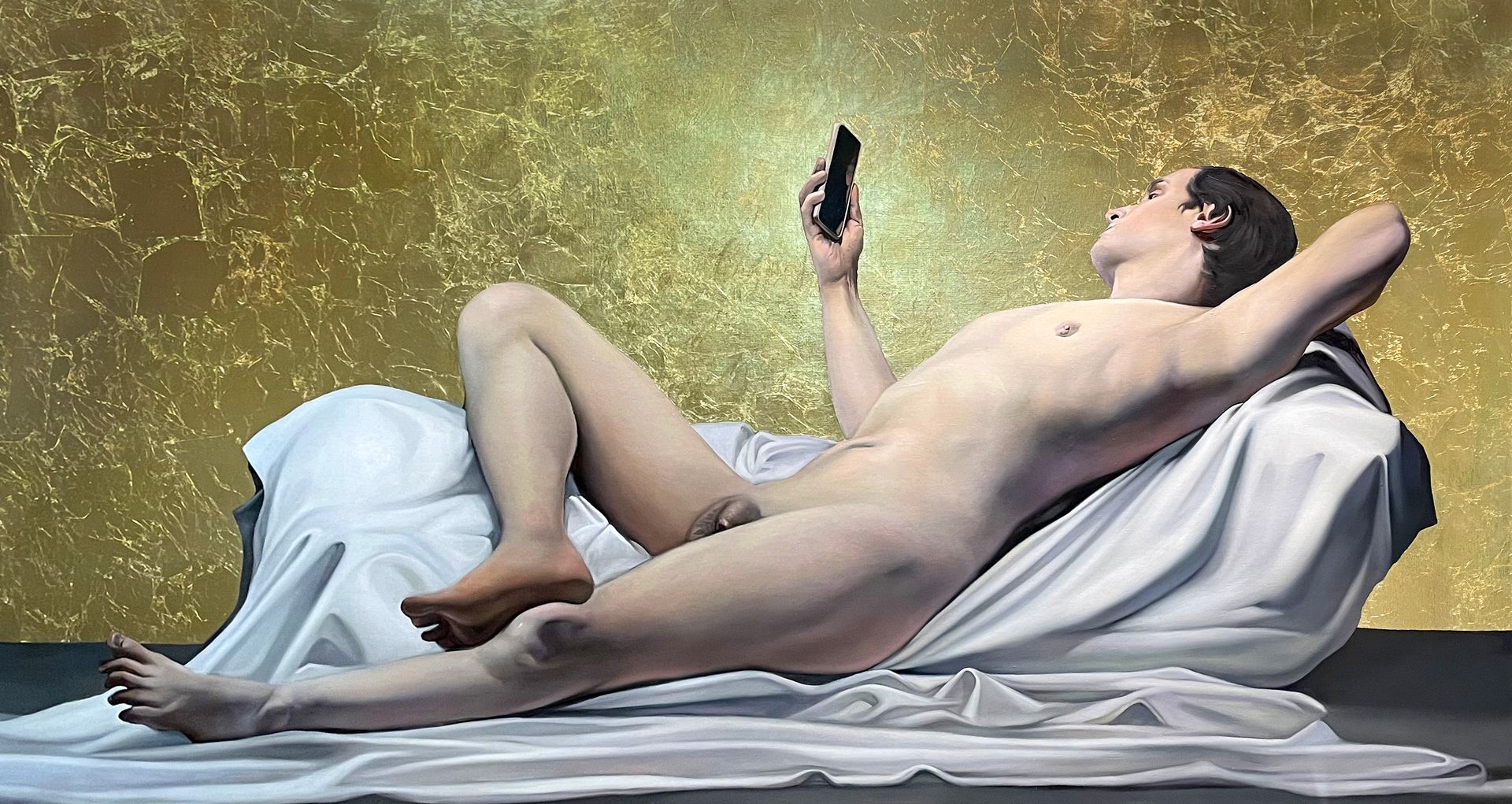 Наталья Гудович (Картина, живопись - 
                  242 x 125 см) Narcissus