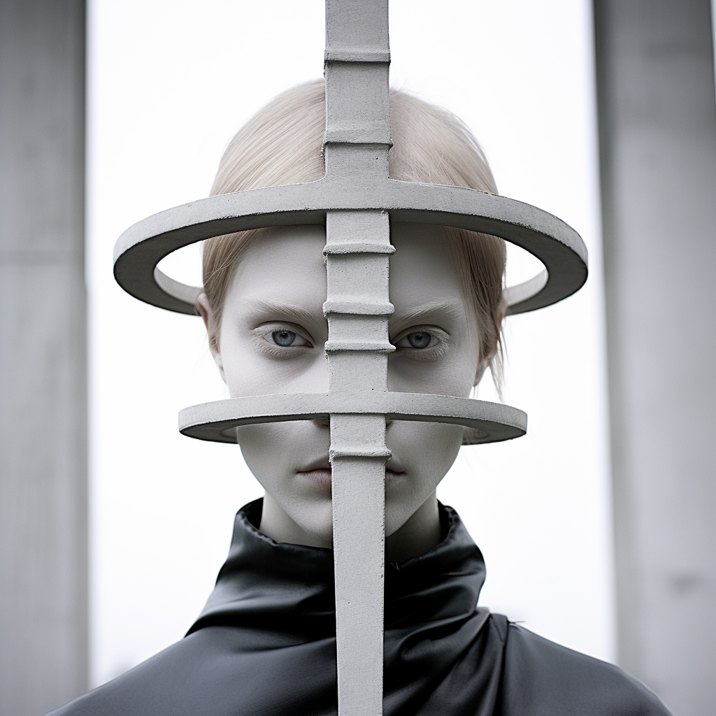 Наташа Дорогина (Фотография - 
                  100 x 100 см) Brutepunk AI#2