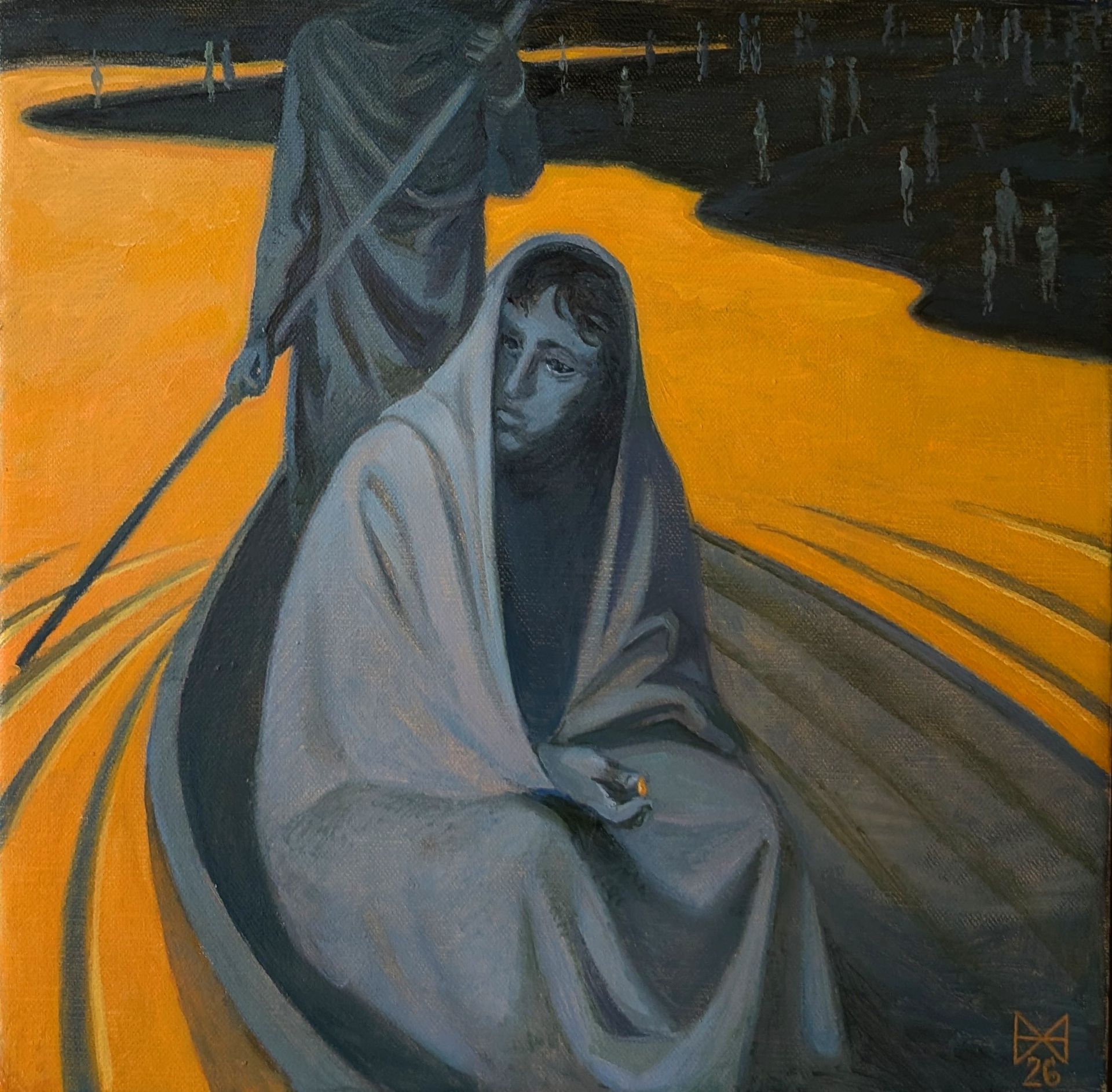 Анастасия Мотина (Картина, живопись - 
                  30 x 30 см) Стикс