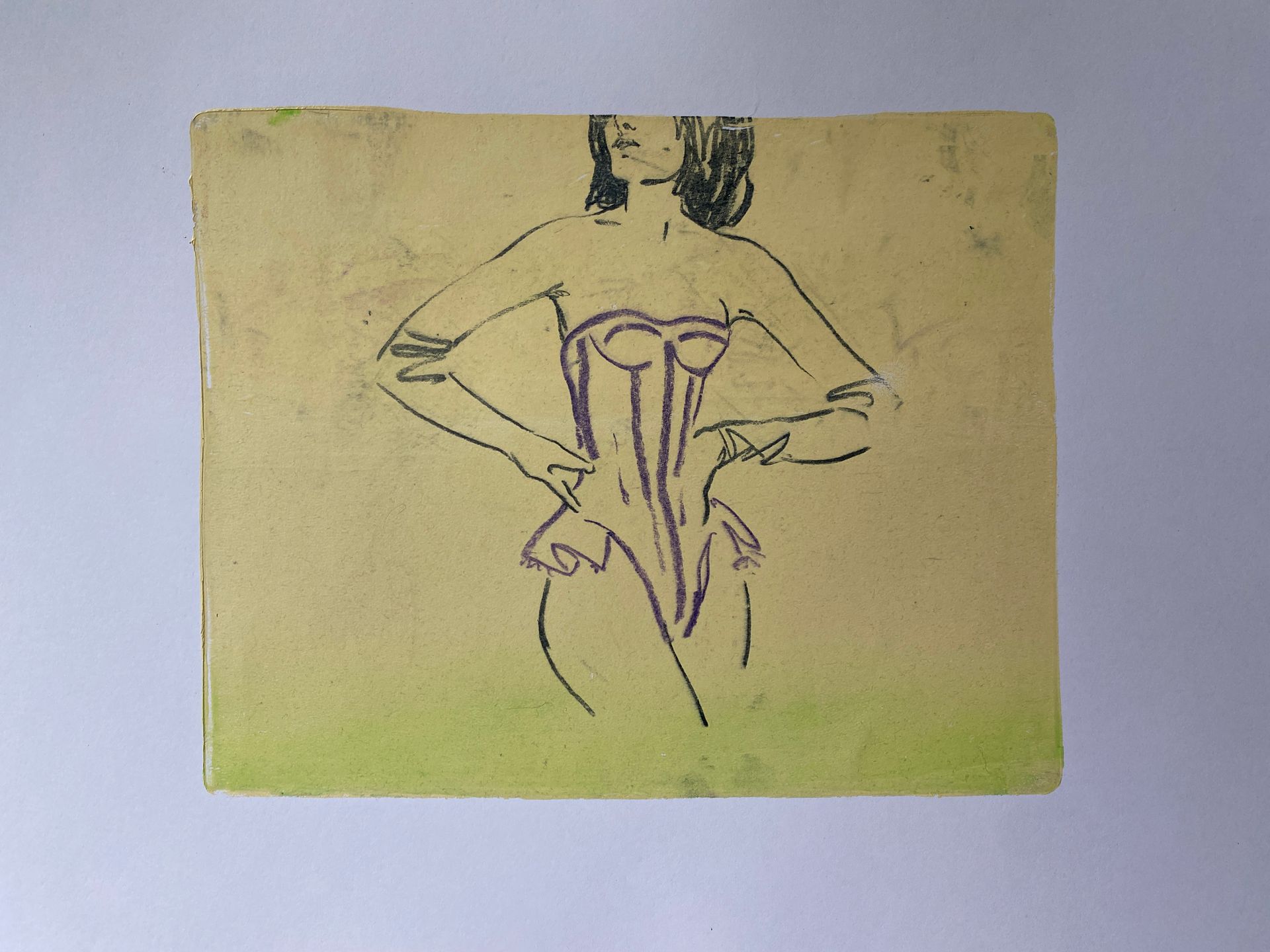 Надежда Воронцова (Авторская графика - 
                  29 x 42 см) Новая сексуальность. Чёрные перчатки