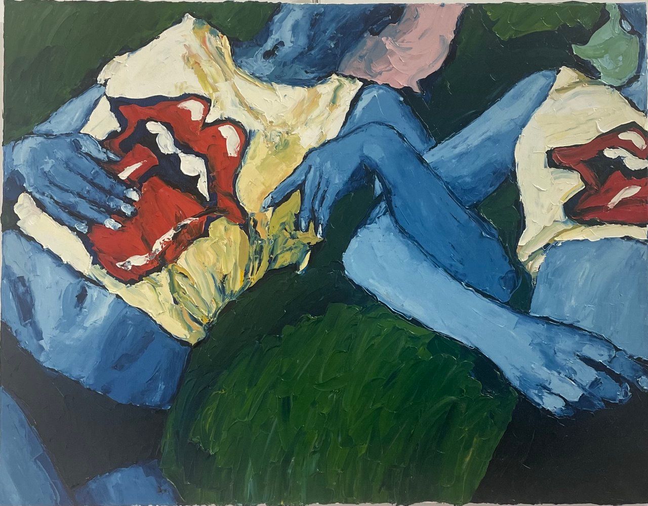 Валентин Шунков (Картина, живопись - 
                  90 x 70 см) Там гудрон, мягко, тепло, романтика