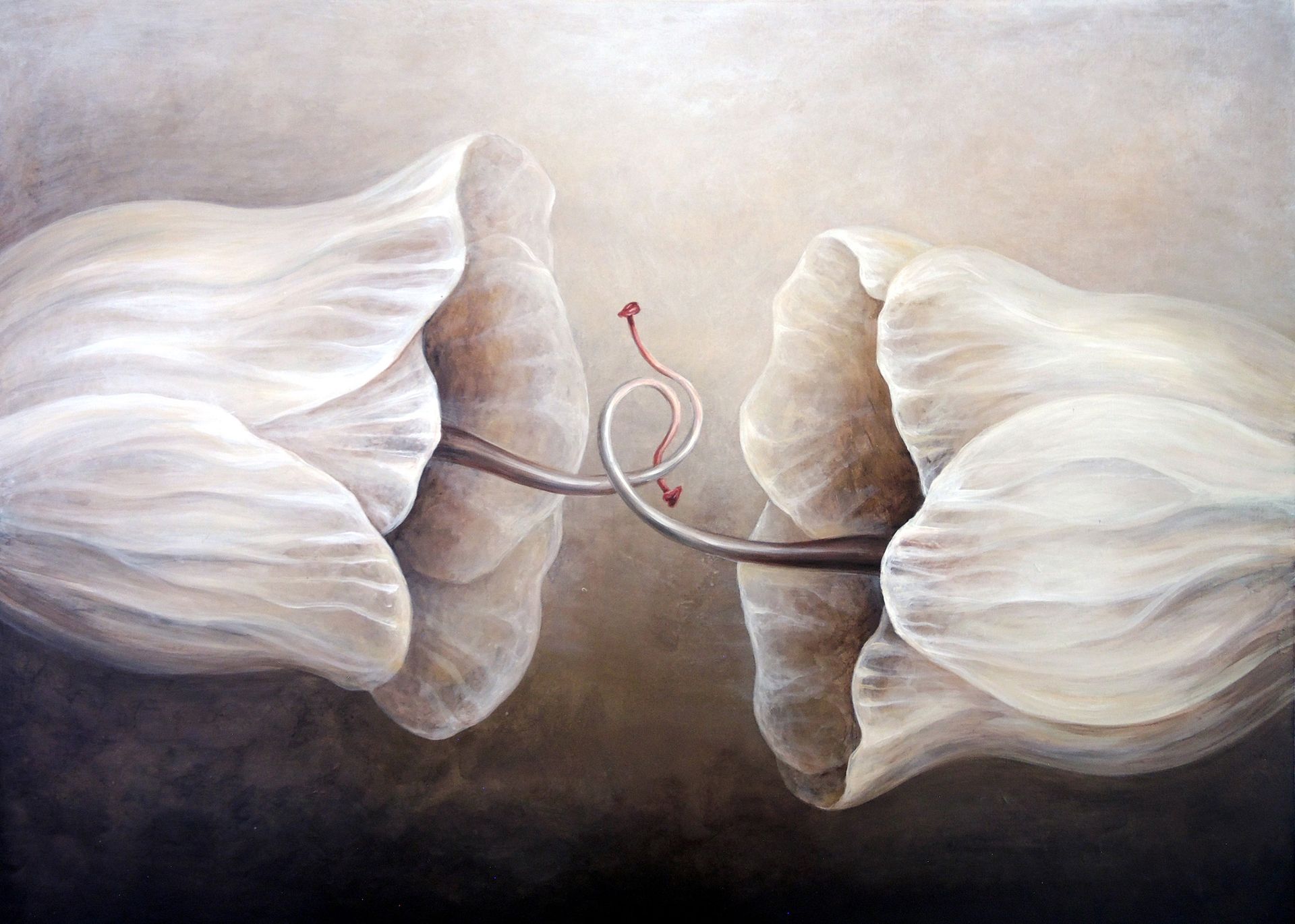 Альбина Бунина (Картина, живопись - 
                  100 x 70 см) Последнее свидание
