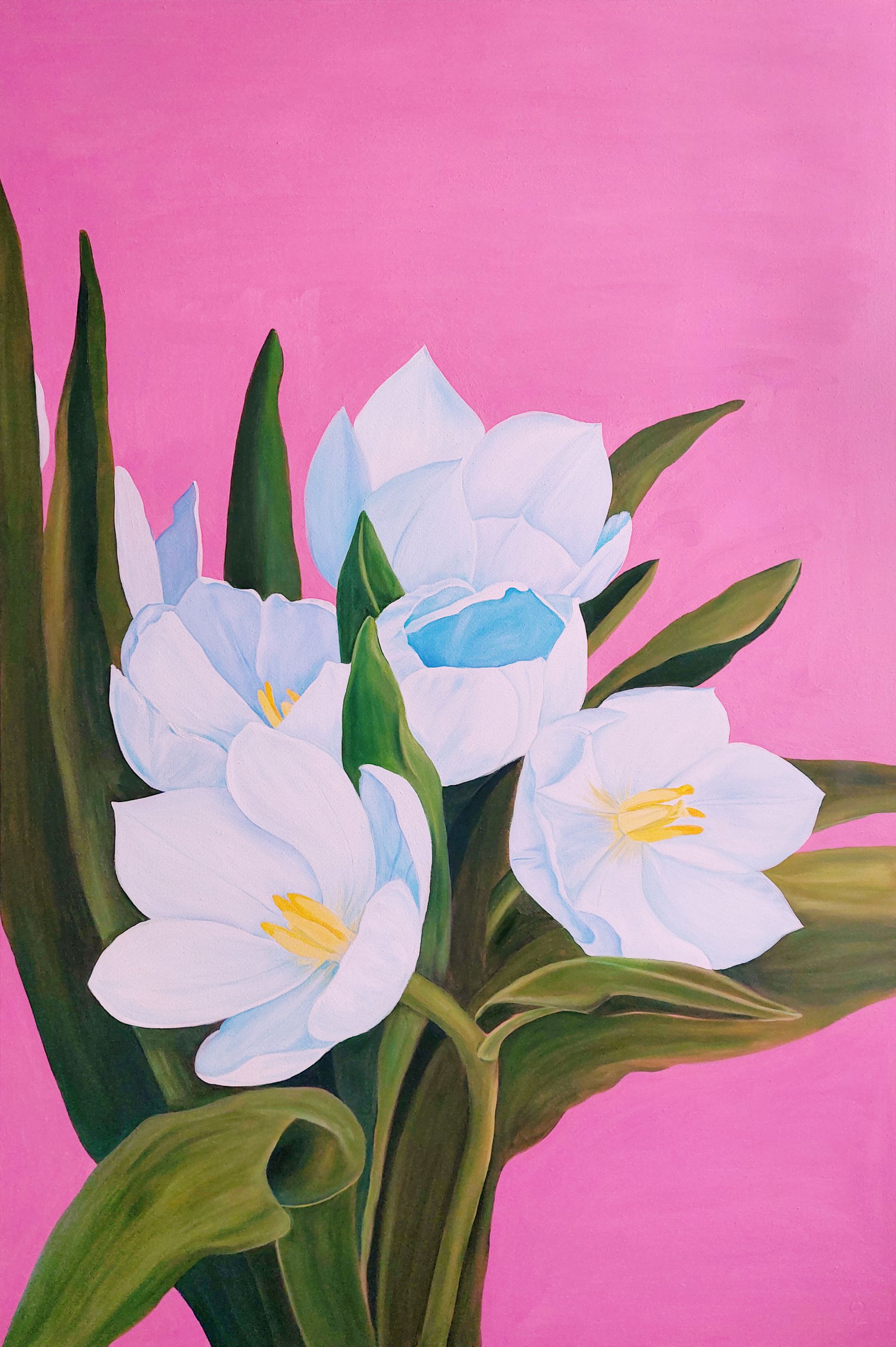 Оливия Лем (Картина, живопись - 
                  100 x 150 см) Семь тюльпанов