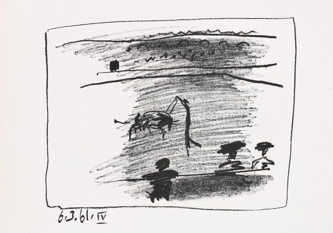 Пабло Пикассо (Графика печатная - 
                  61 x 53 см) Бандерилья