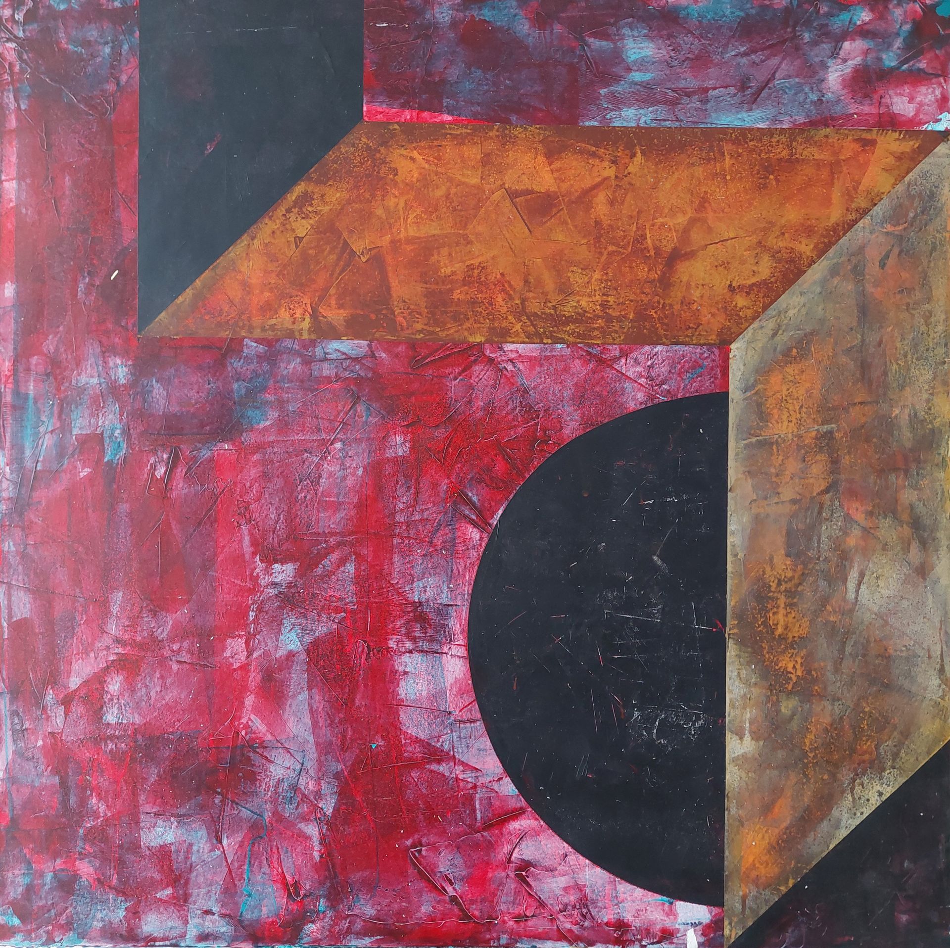 Василий Крушельницкий (Авторская графика - 
                  74 x 74 см) Городской пейзаж