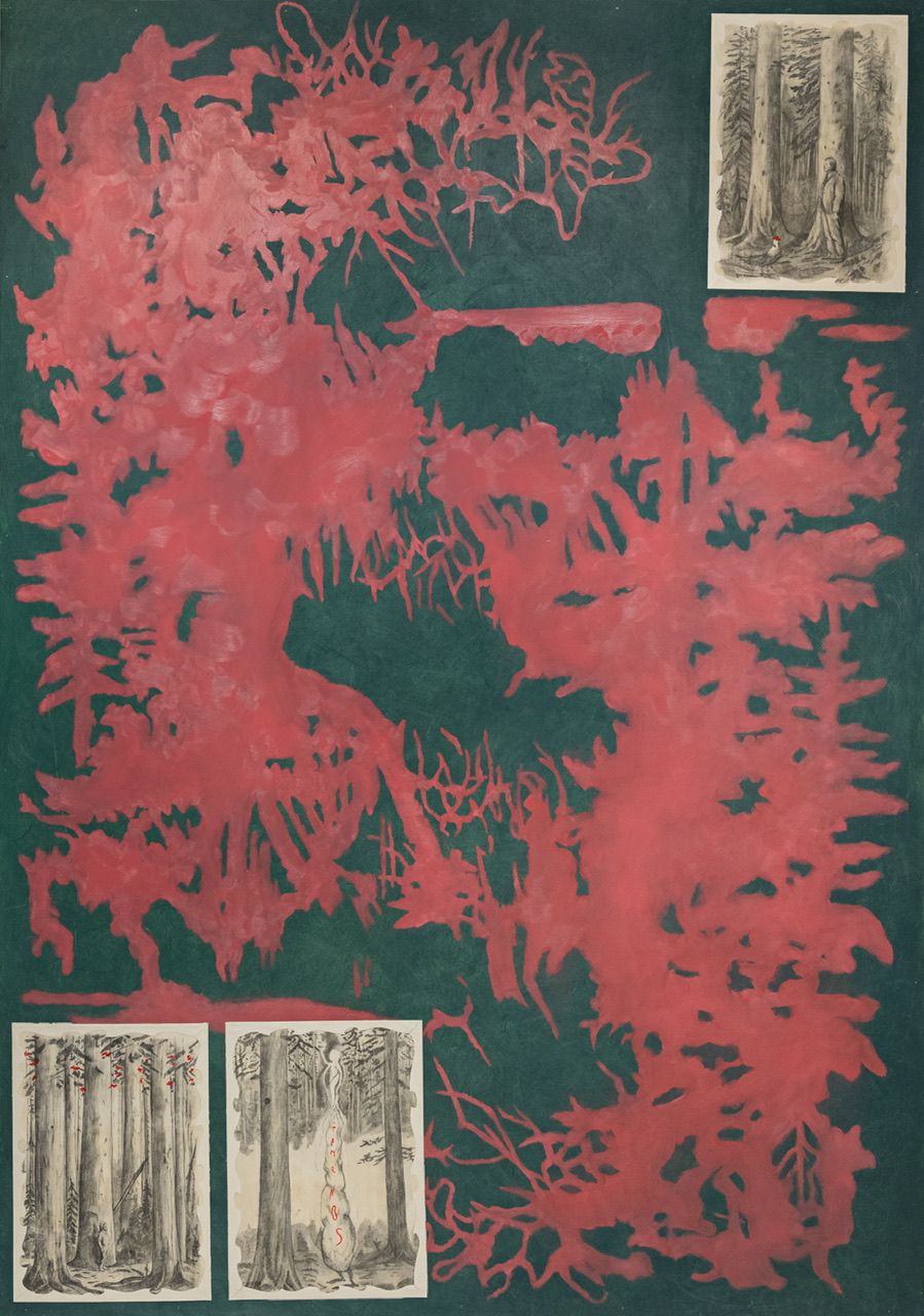 Слава Нестеров (Картина, живопись - 
                  140 x 200 см) Красный сад