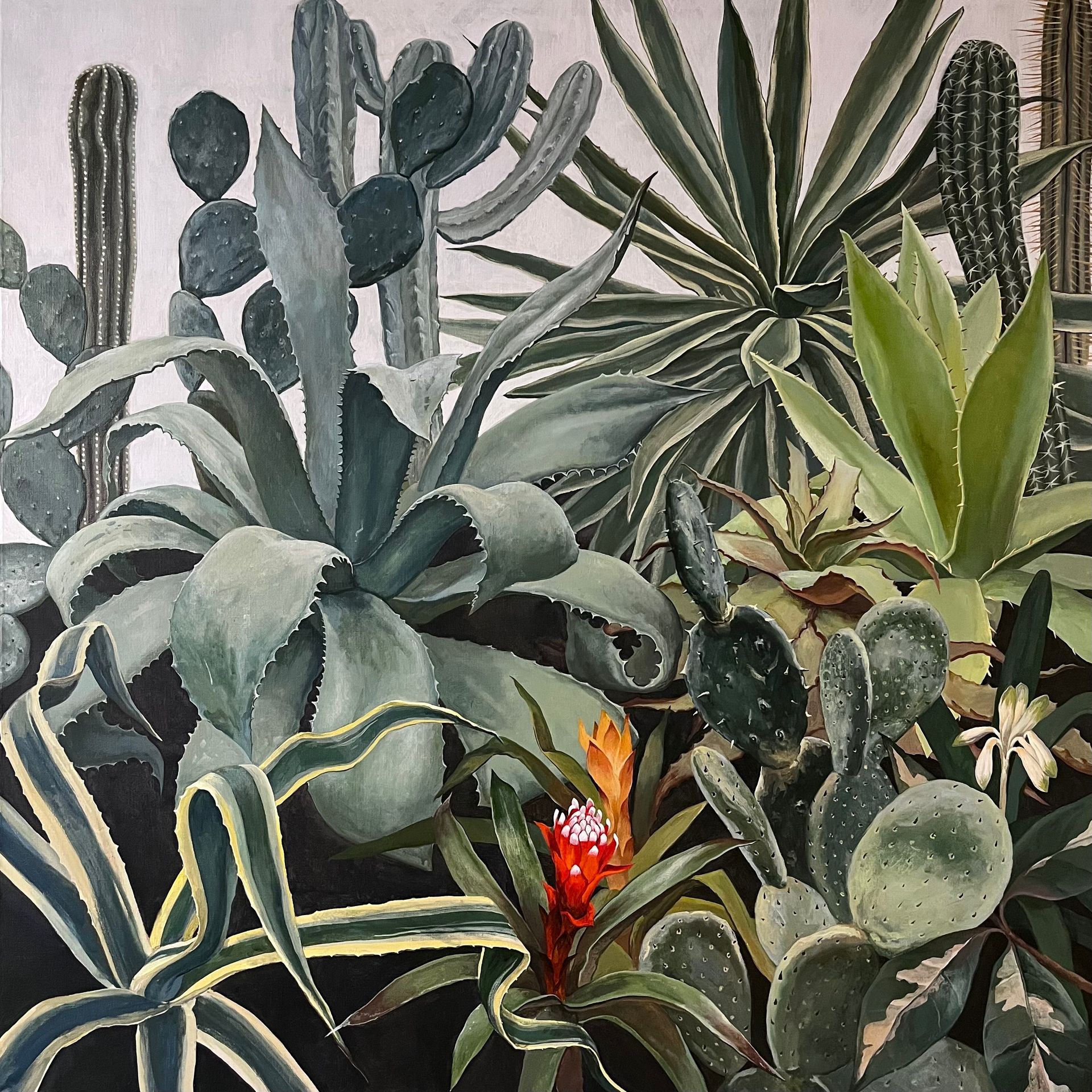 Александра Курьянова (Картина, живопись - 
                  100 x 100 см) Старая оранжерея