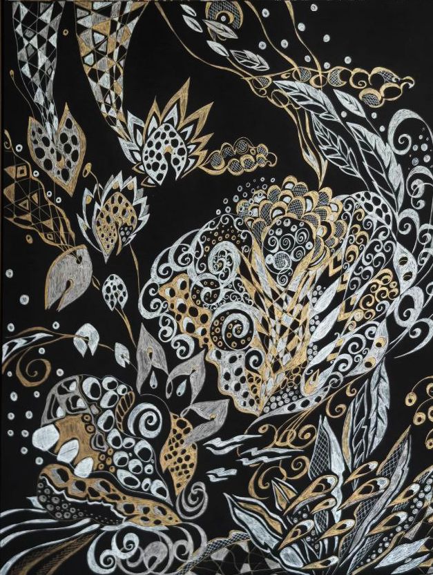 Ирина Шумская (Авторская графика - 
                  50 x 70 см) Роза