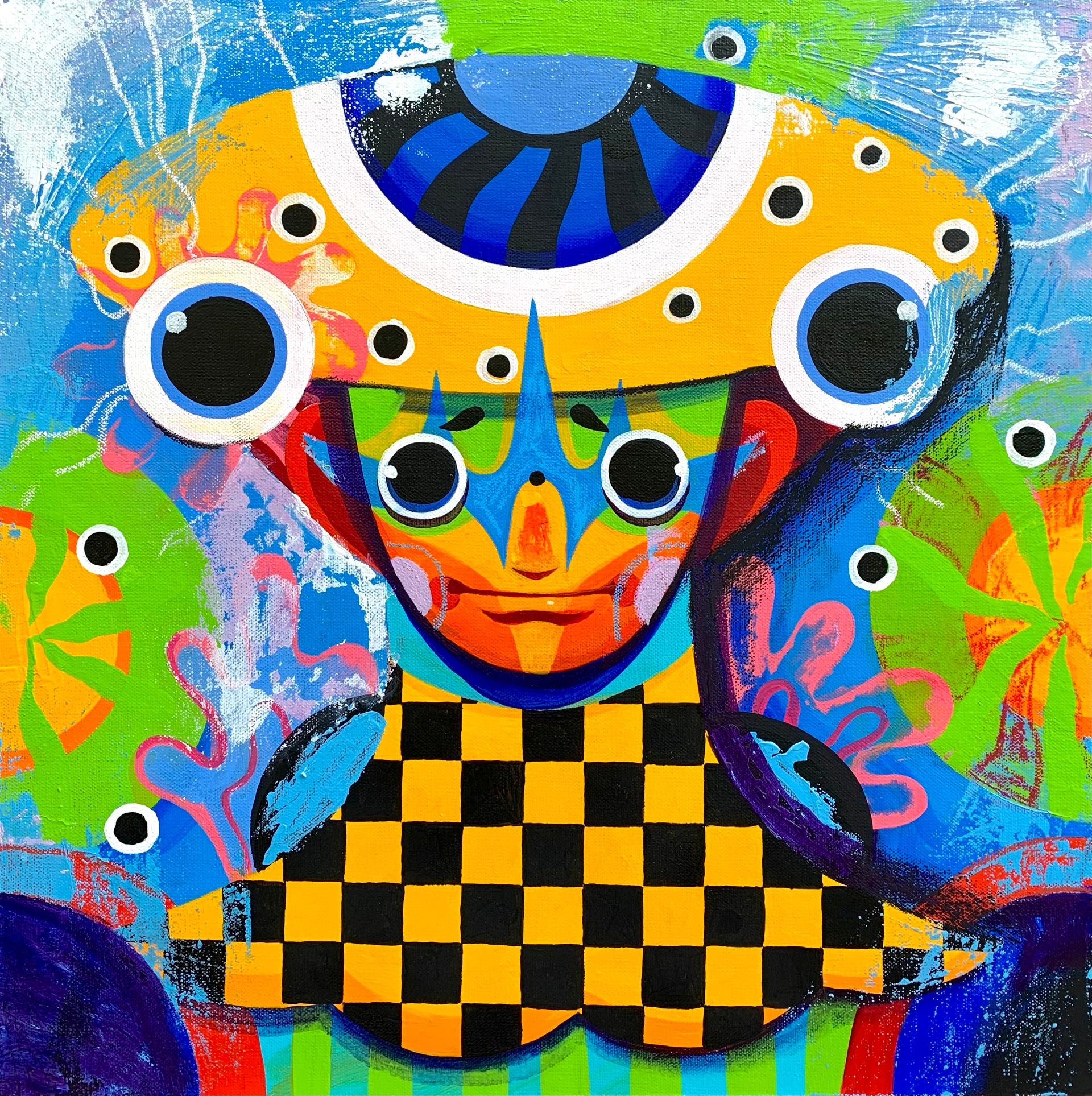 Дмитрий Филимонов (Картина, живопись - 
                  50 x 50 см) Little frog