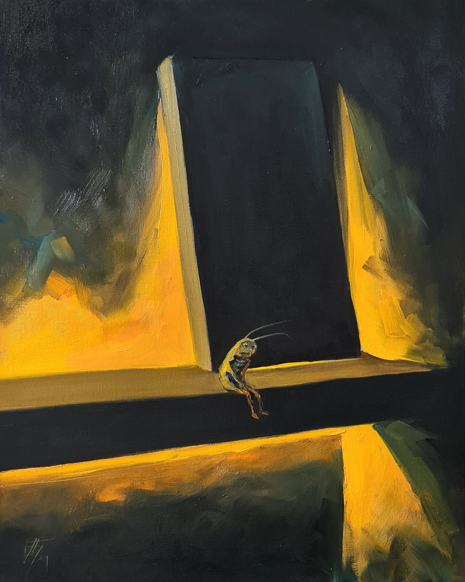 Александр Буданов (Авторская графика - 
                  40 x 50 см) Усталый Таракан