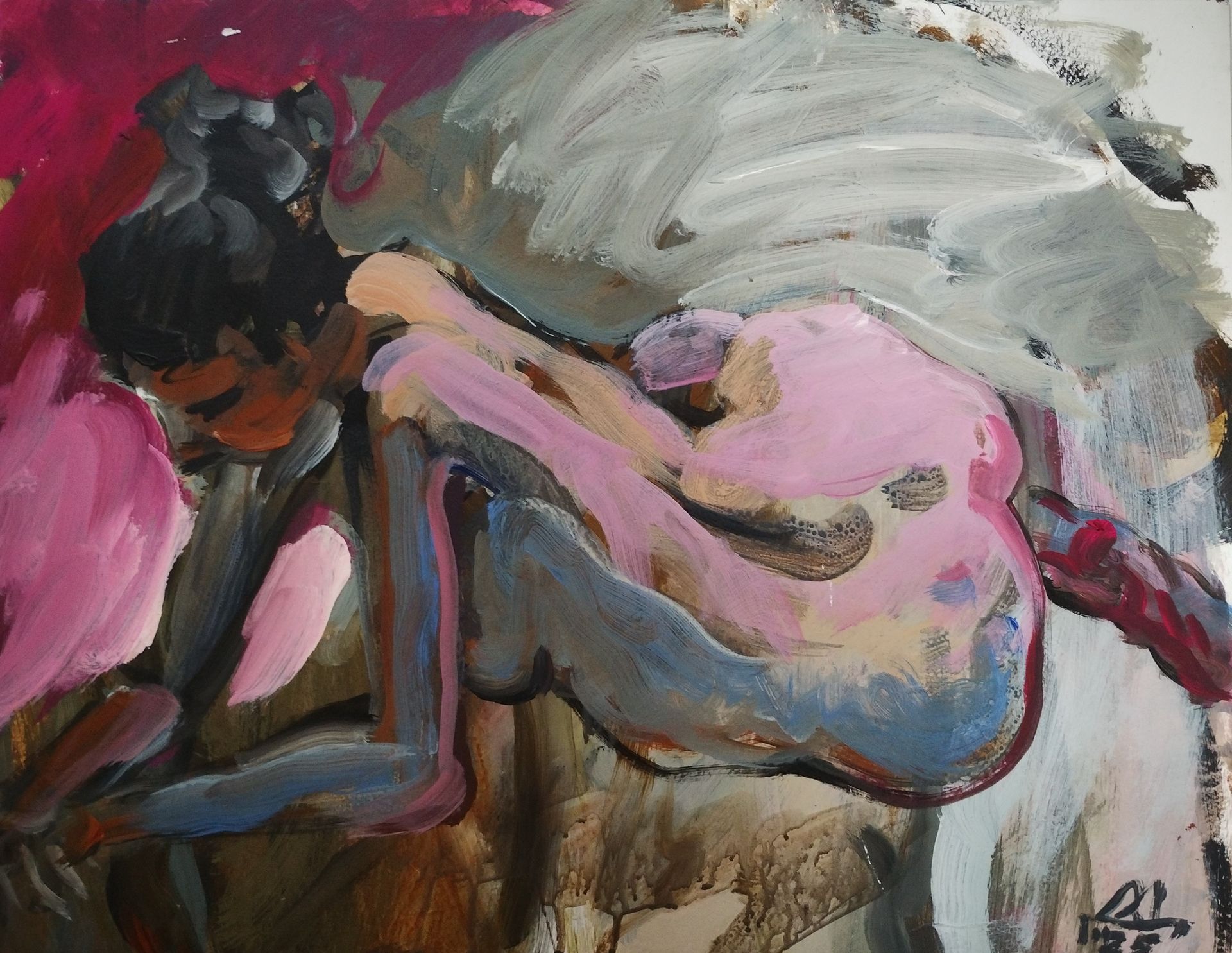 Диана Дербеденева (Авторская графика - 
                  55 x 43 см) Полина