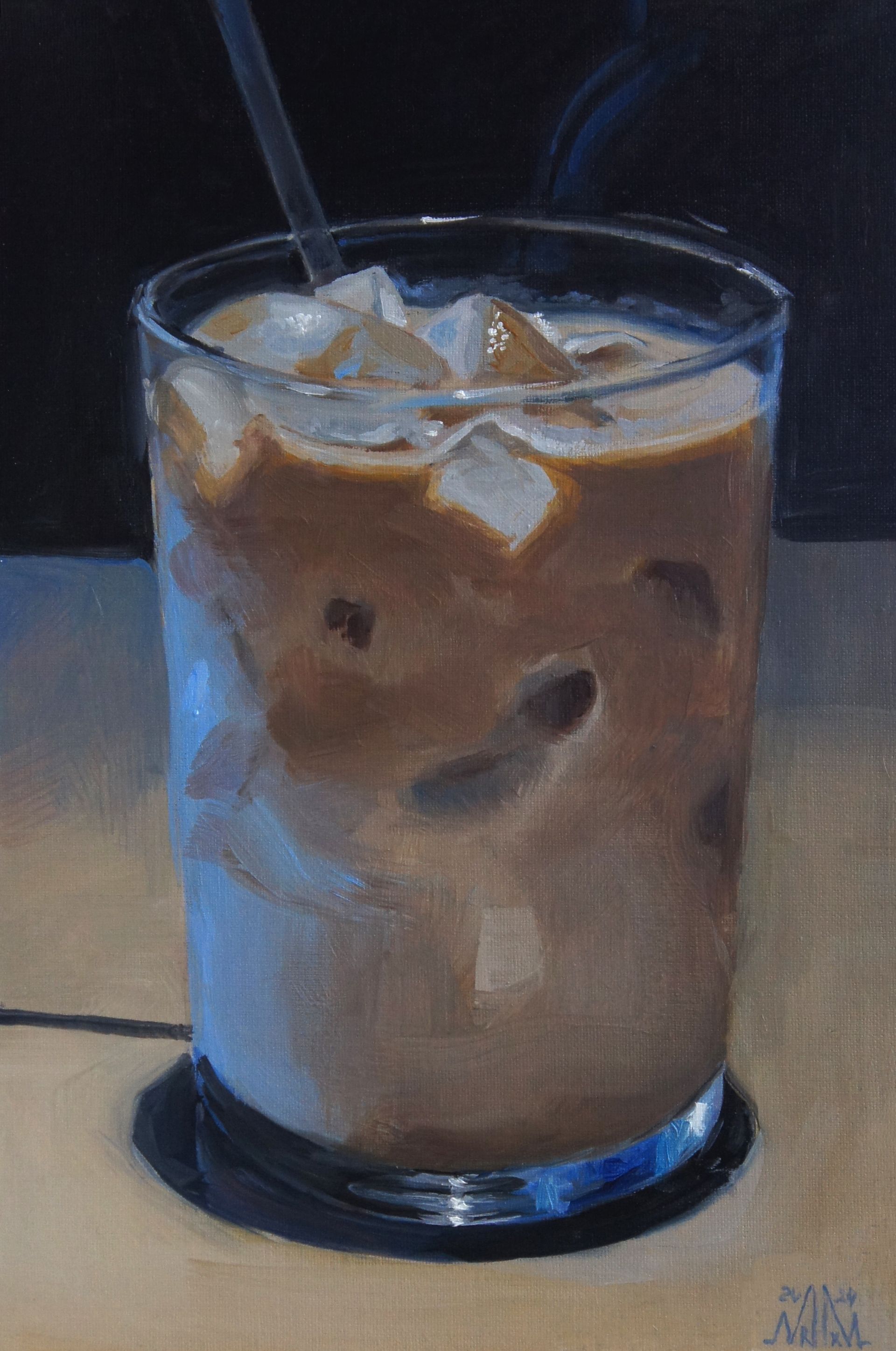 Мария Максимова (Картина, живопись - 
                  20 x 30 см) ICE COFFEE