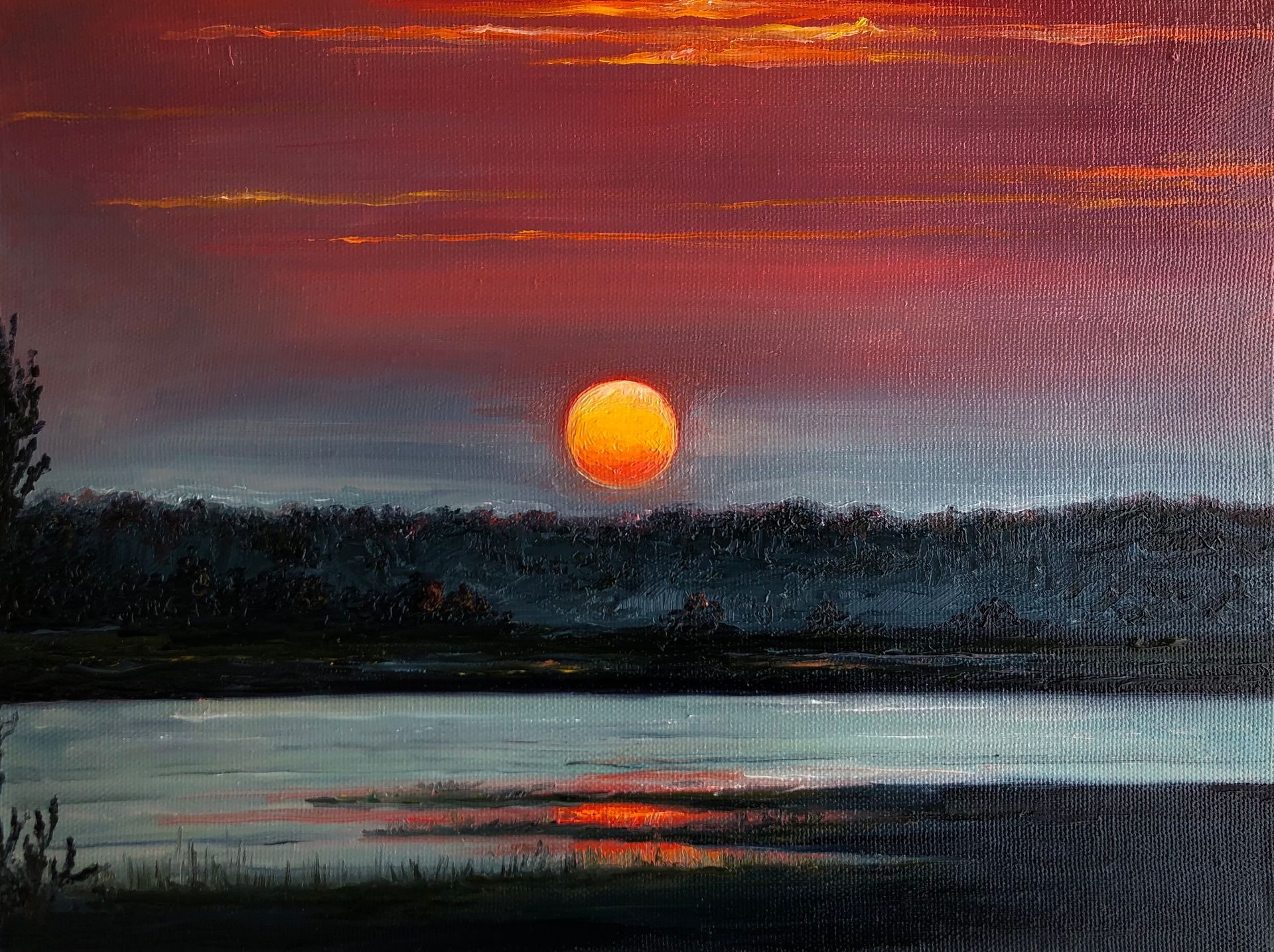 Маргарита Басалей (Картина, живопись - 
                  40 x 30 см) Зарево