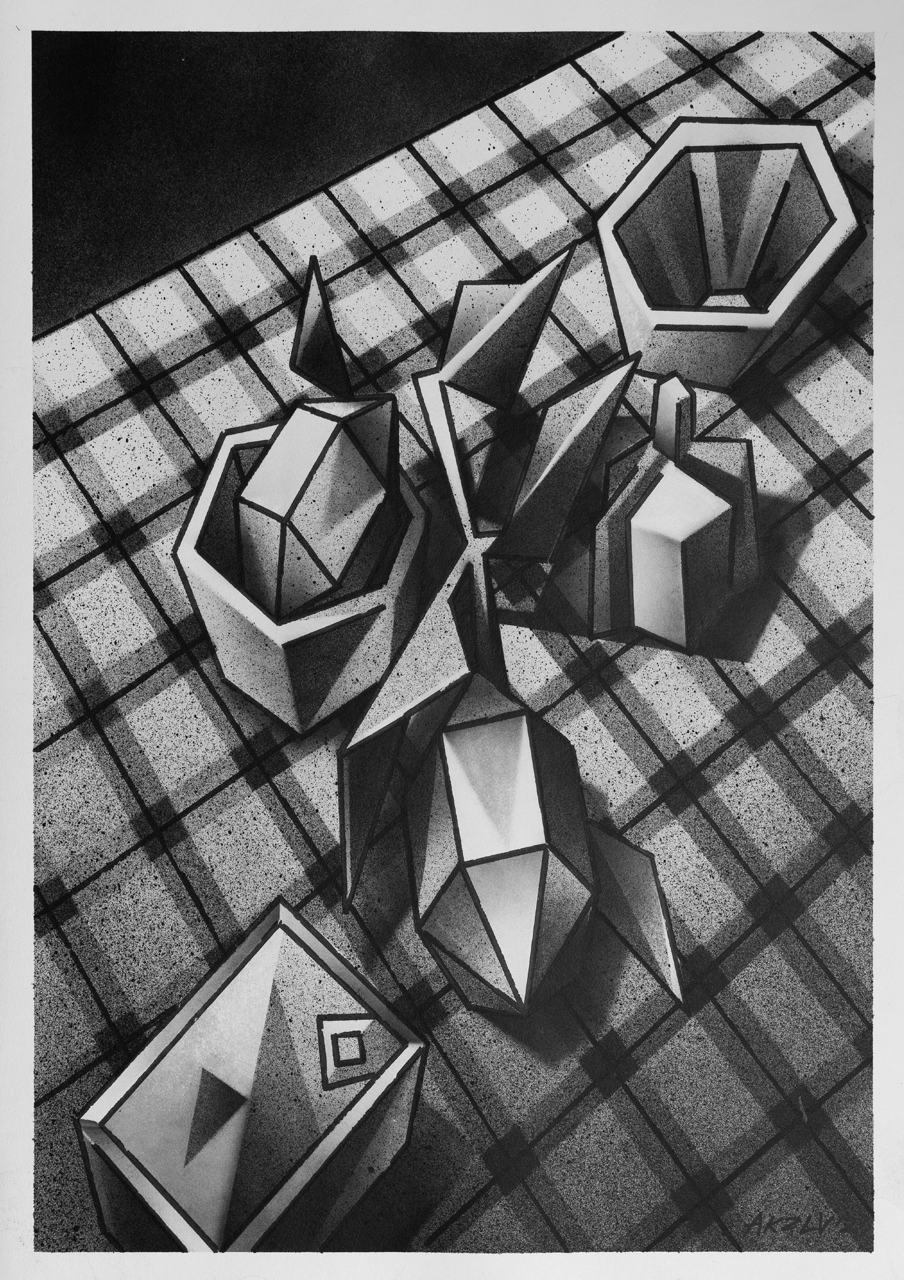 Александр Козлов (Авторская графика - 
                  59.4 x 84.1 см) №453 — Натюрморт с лимонами