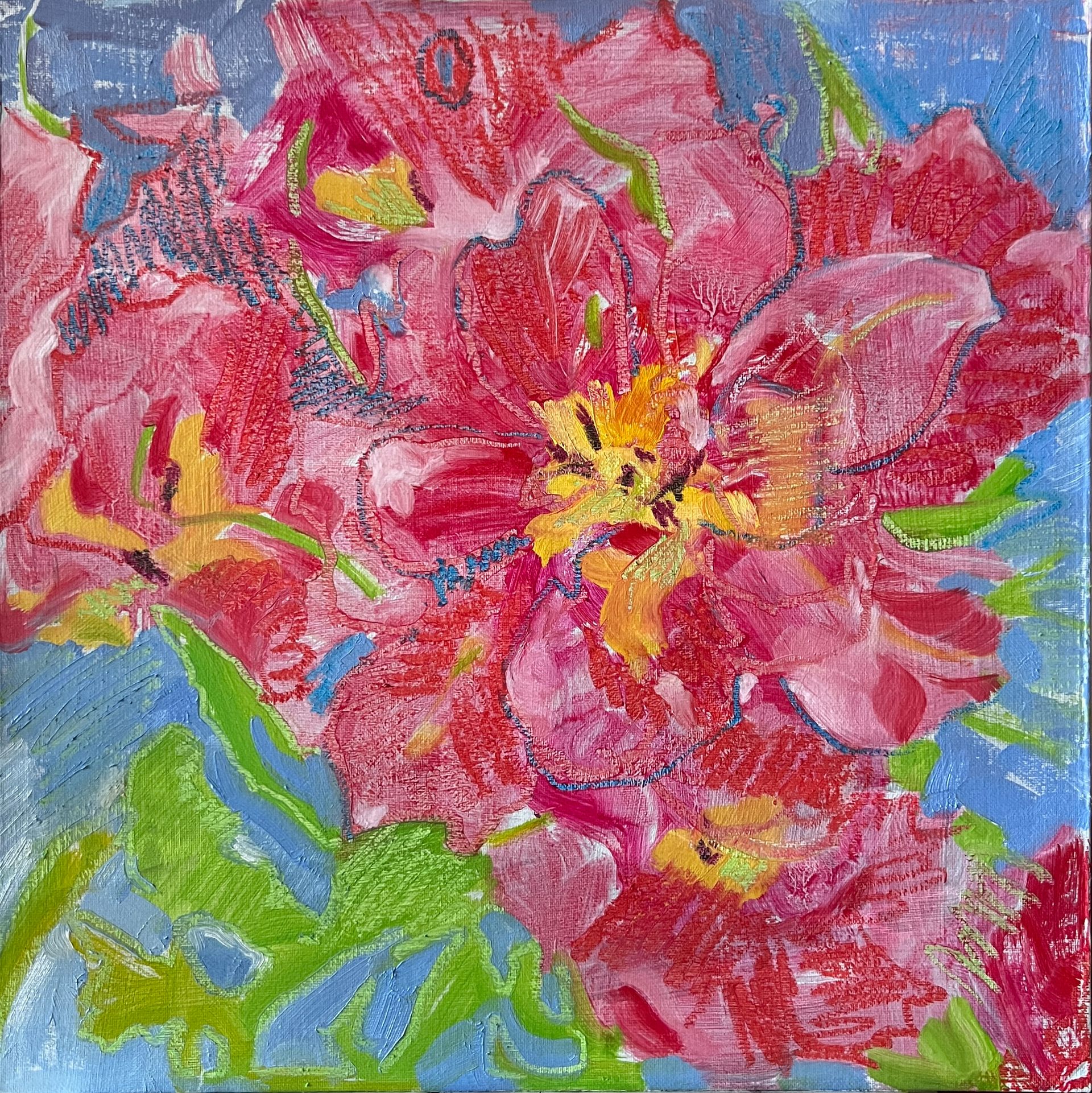 Алина Филимонова (Картина, живопись - 
                  40 x 40 см) После зимы