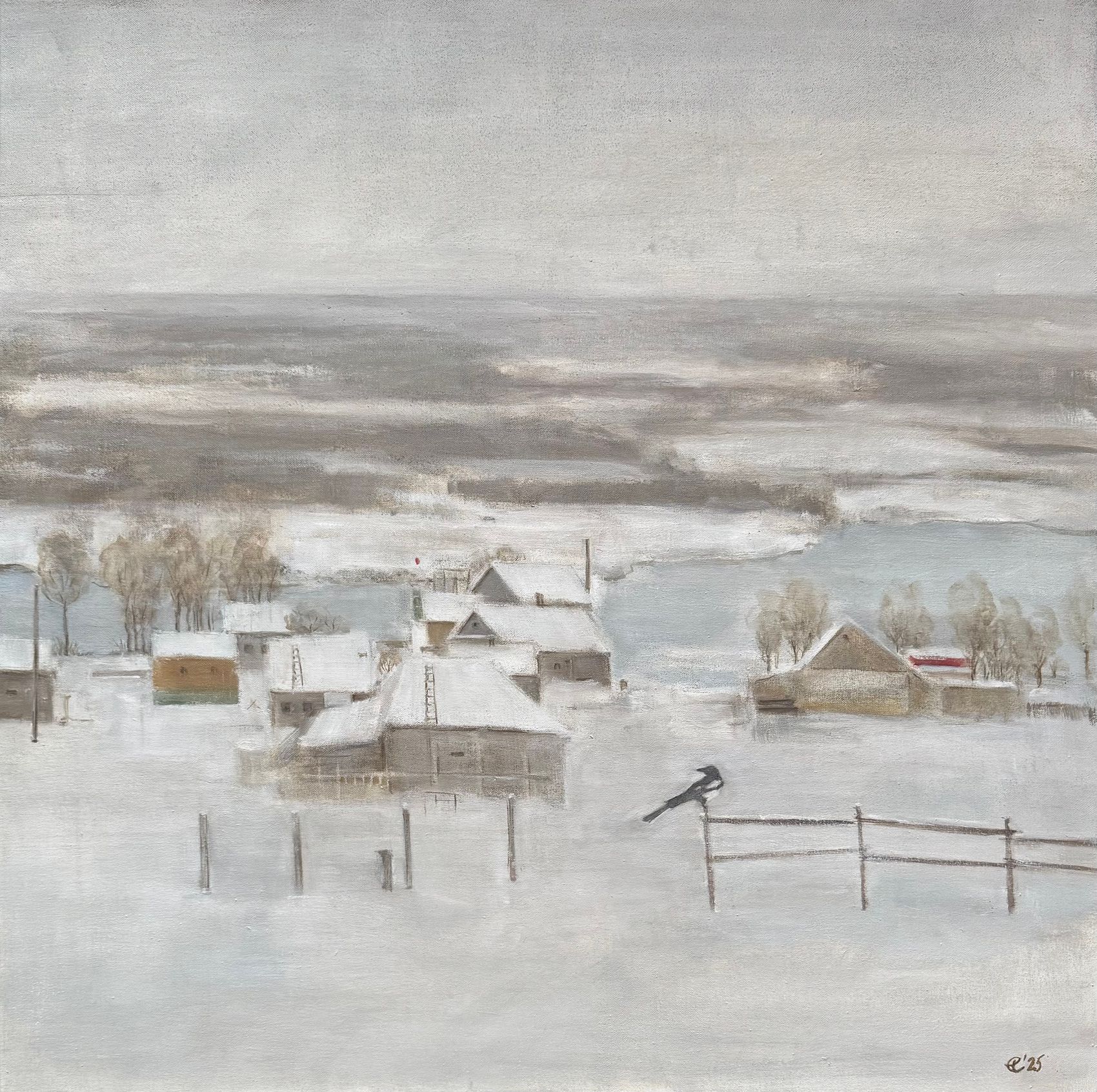 Екатерина Феоктистова (Картина, живопись - 
                  70 x 70 см) Большая зима