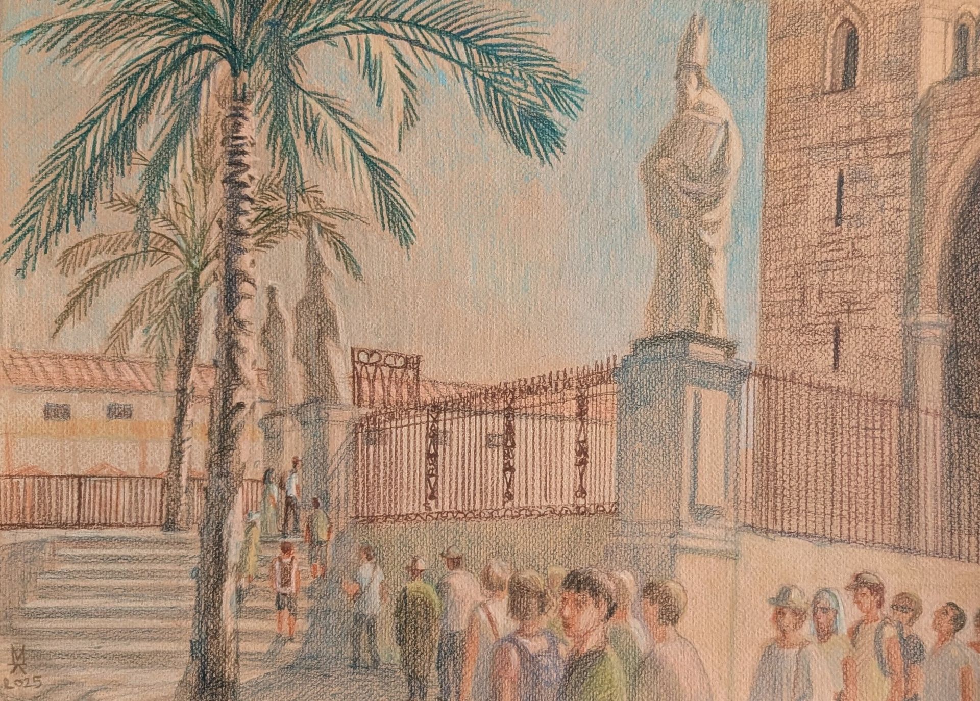 Екатерина Маланьина (Авторская графика - 
                  44 x 33 см) Сицилийские кружева