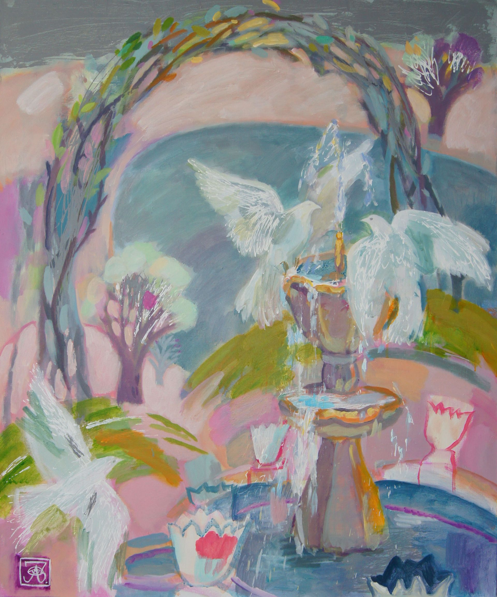 Зарина Абисалова (Картина, живопись - 
                  100 x 120 см) Процветание