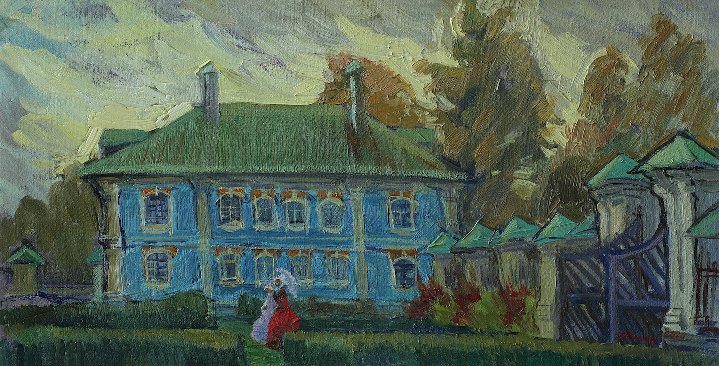 Анна Захаркина (Картина, живопись - 
                  70 x 35 см) Вязьма. Хмелита